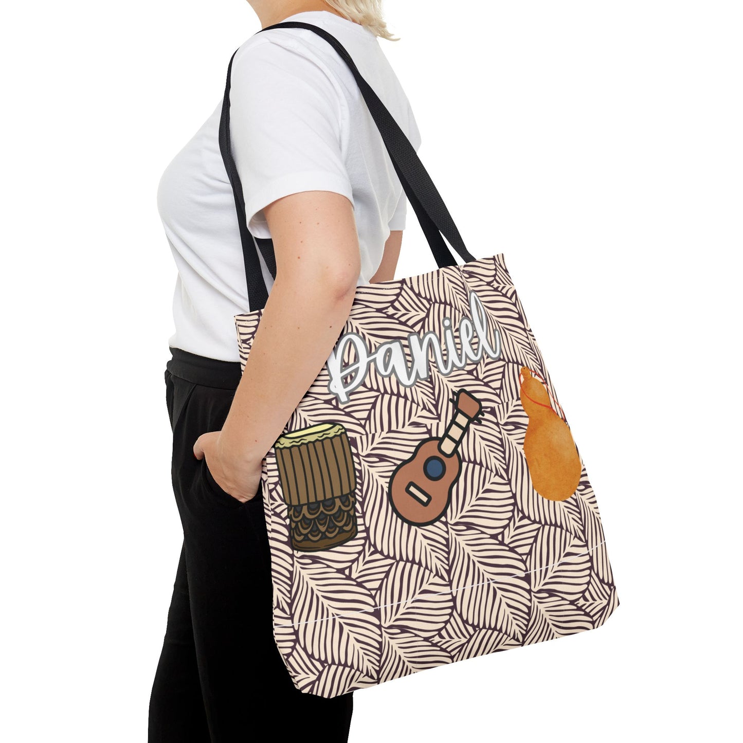 Hawaiian Hula Implements Personalized Canvas Tote Bag 🌿✨
