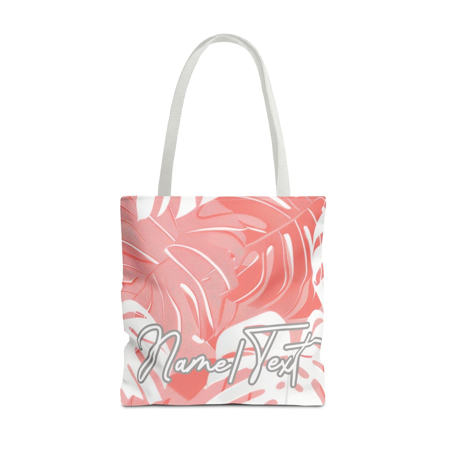 Customizable Monstera Leaf Canvas Tote Bag