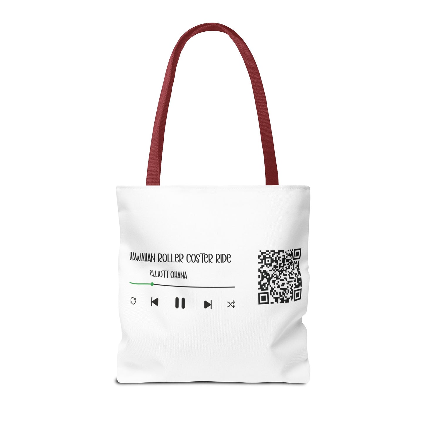 Your Style! Custom Photo, Song, and QR Code Canvas Tote Bag