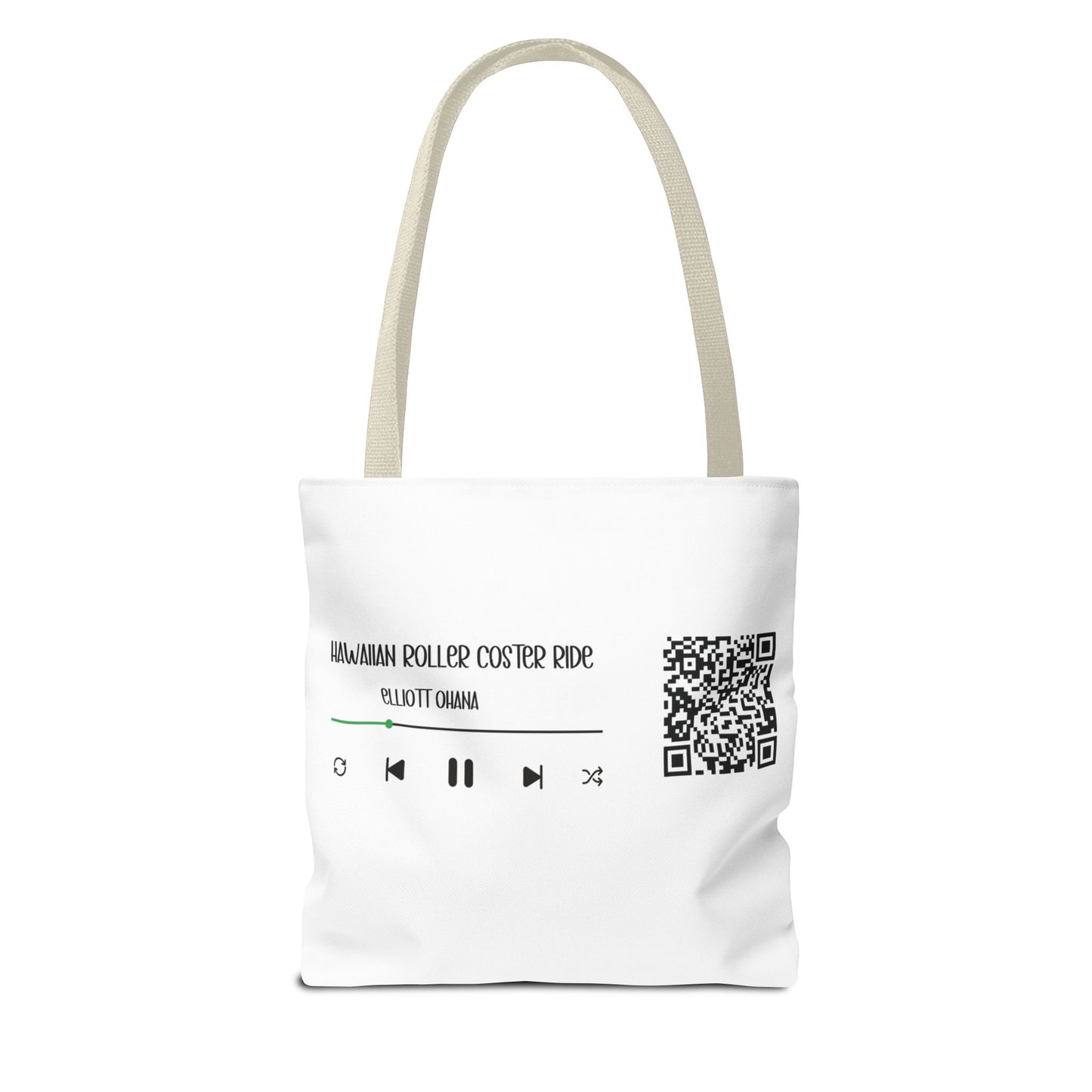 Your Style! Custom Photo, Song, and QR Code Canvas Tote Bag