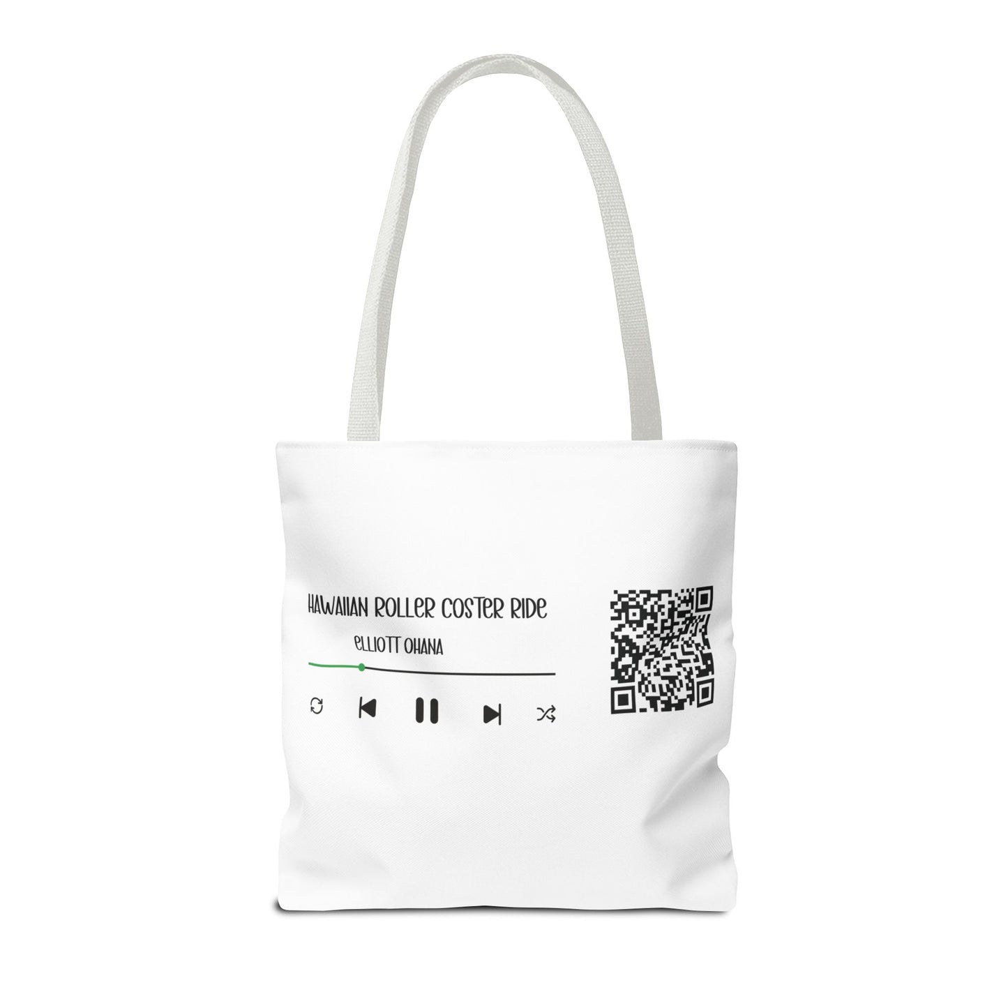 Your Style! Custom Photo, Song, and QR Code Canvas Tote Bag