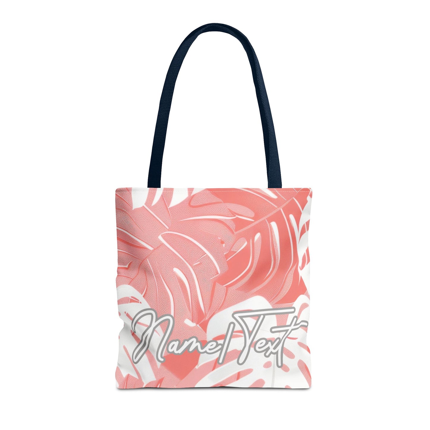 Customizable Monstera Leaf Canvas Tote Bag