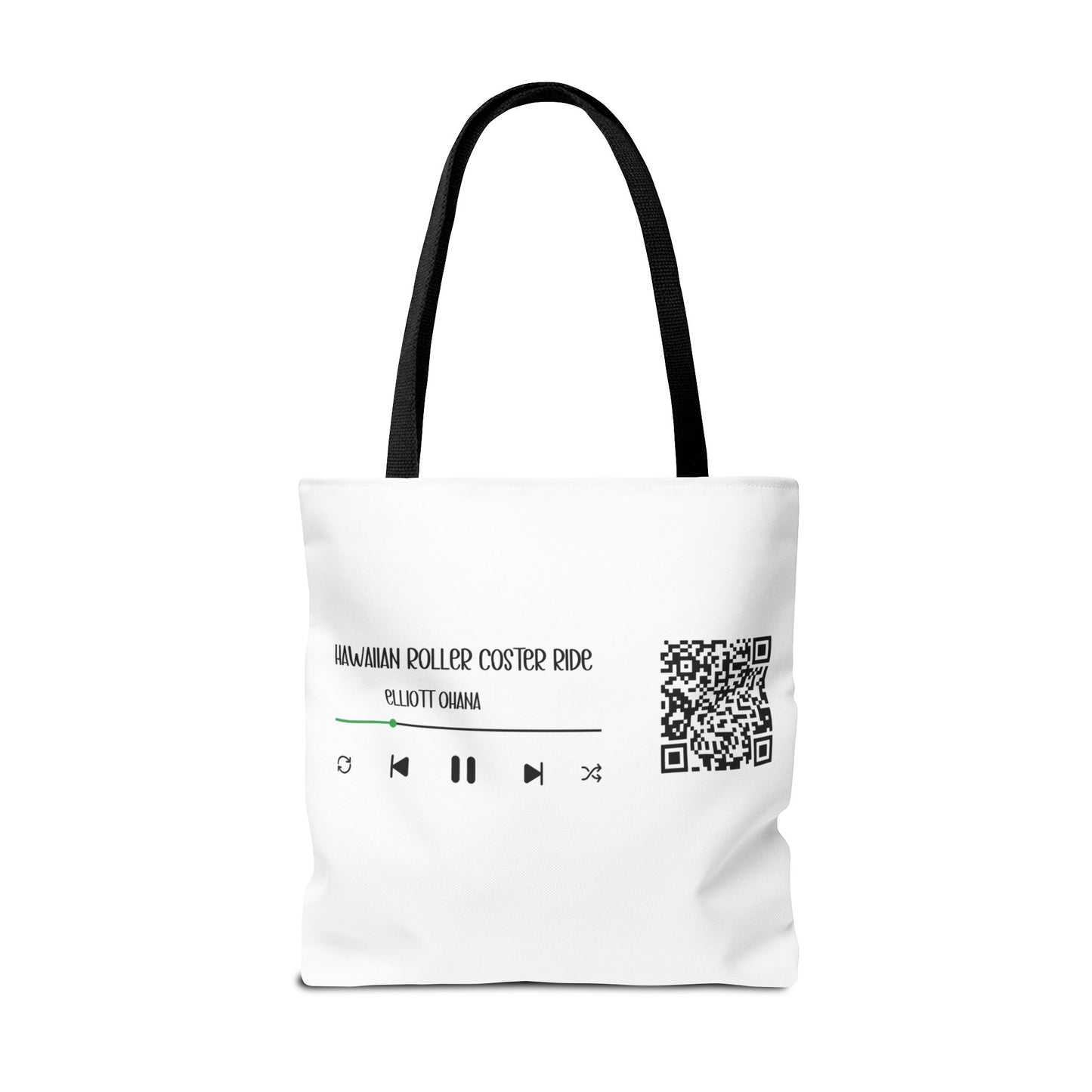 Your Style! Custom Photo, Song, and QR Code Canvas Tote Bag