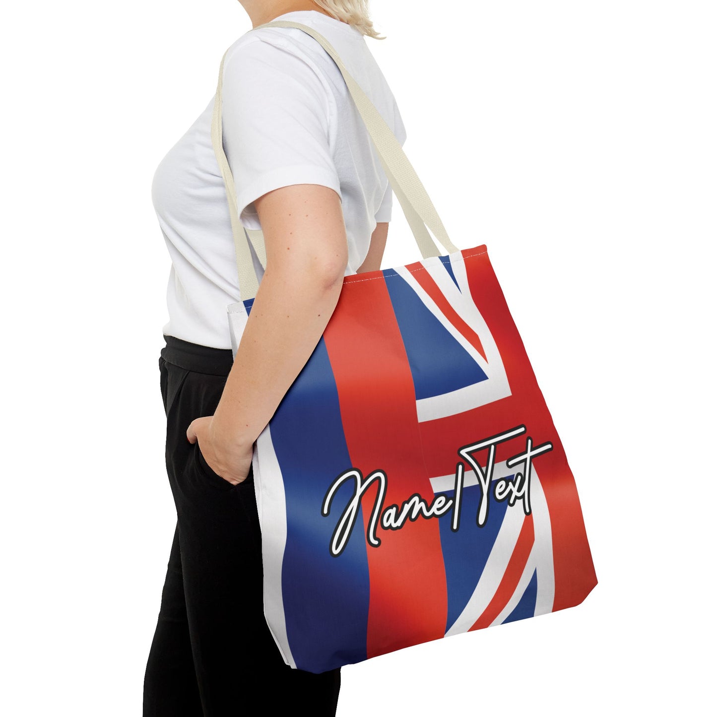 Hawaiian Islands Flag Canvas Tote Bag – Customize with Name or Text