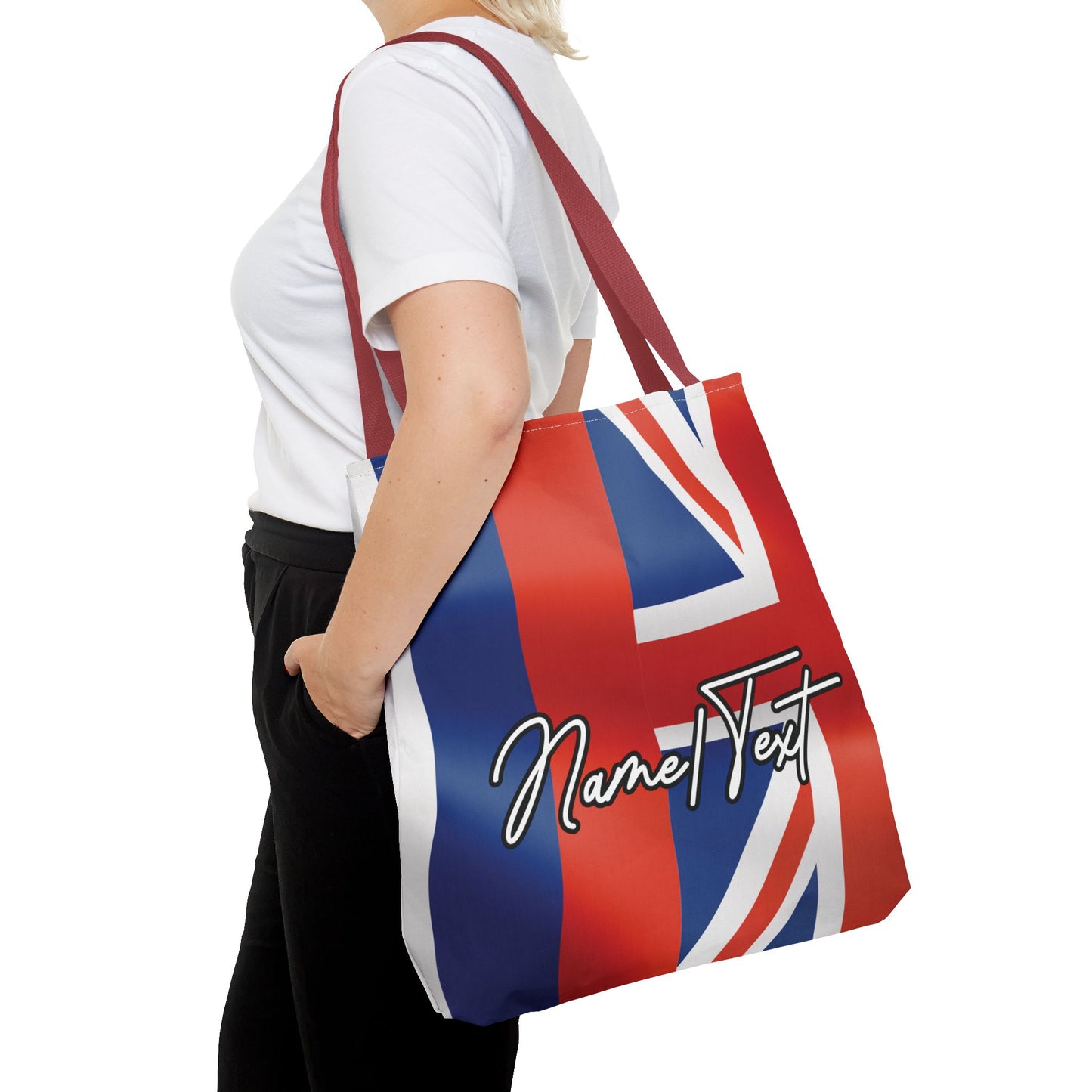 Hawaiian Islands Flag Canvas Tote Bag – Customize with Name or Text