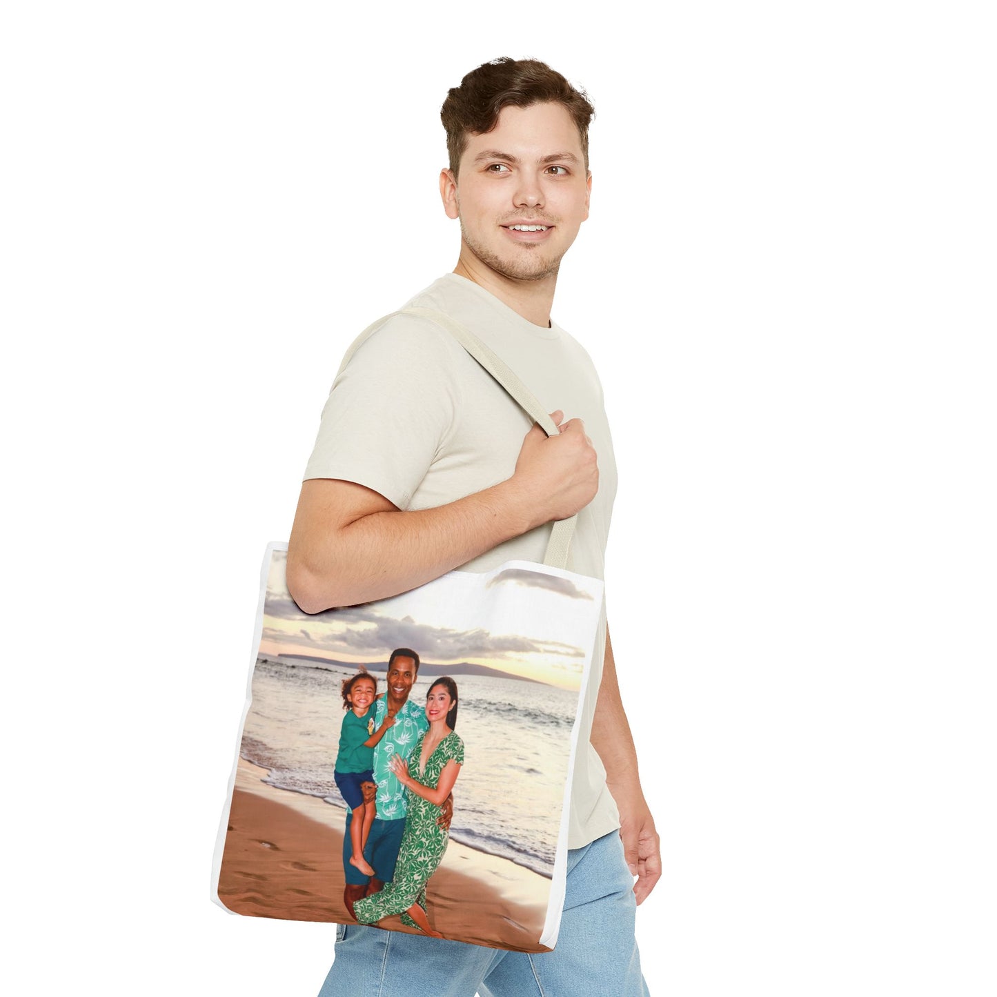 Your Style! Custom Photo, Song, and QR Code Canvas Tote Bag
