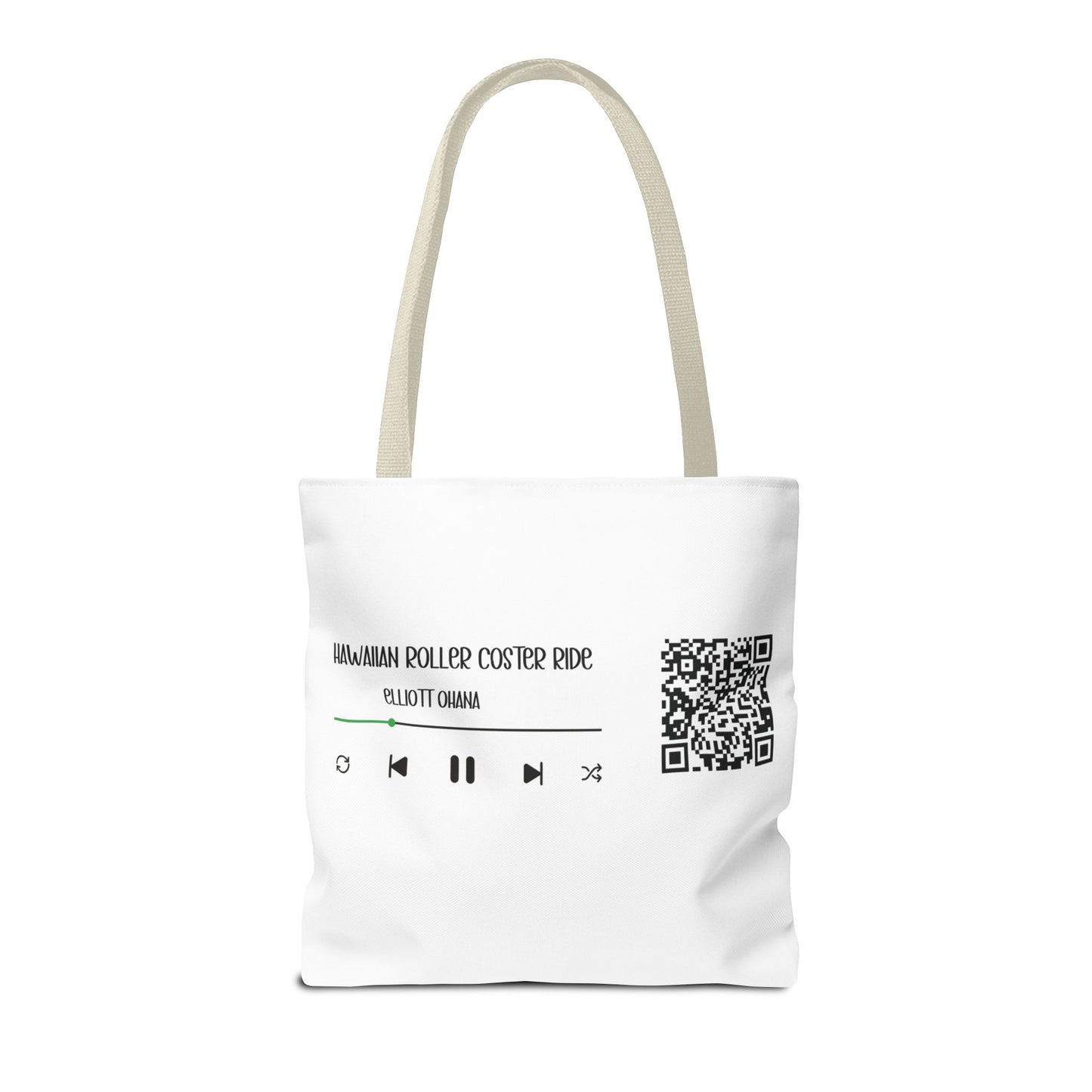 Your Style! Custom Photo, Song, and QR Code Canvas Tote Bag
