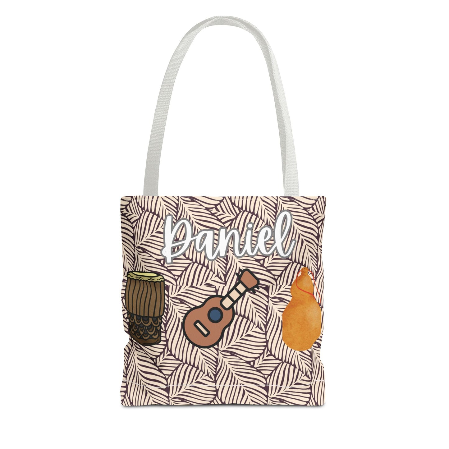 Hawaiian Hula Implements Personalized Canvas Tote Bag 🌿✨