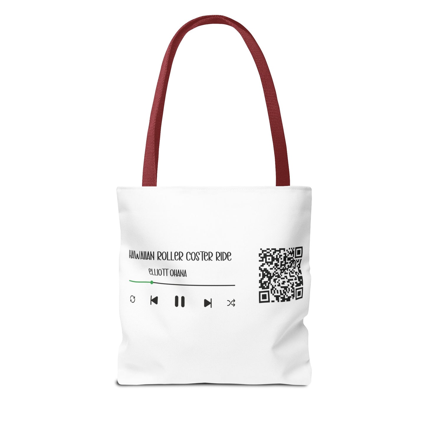 Your Style! Custom Photo, Song, and QR Code Canvas Tote Bag