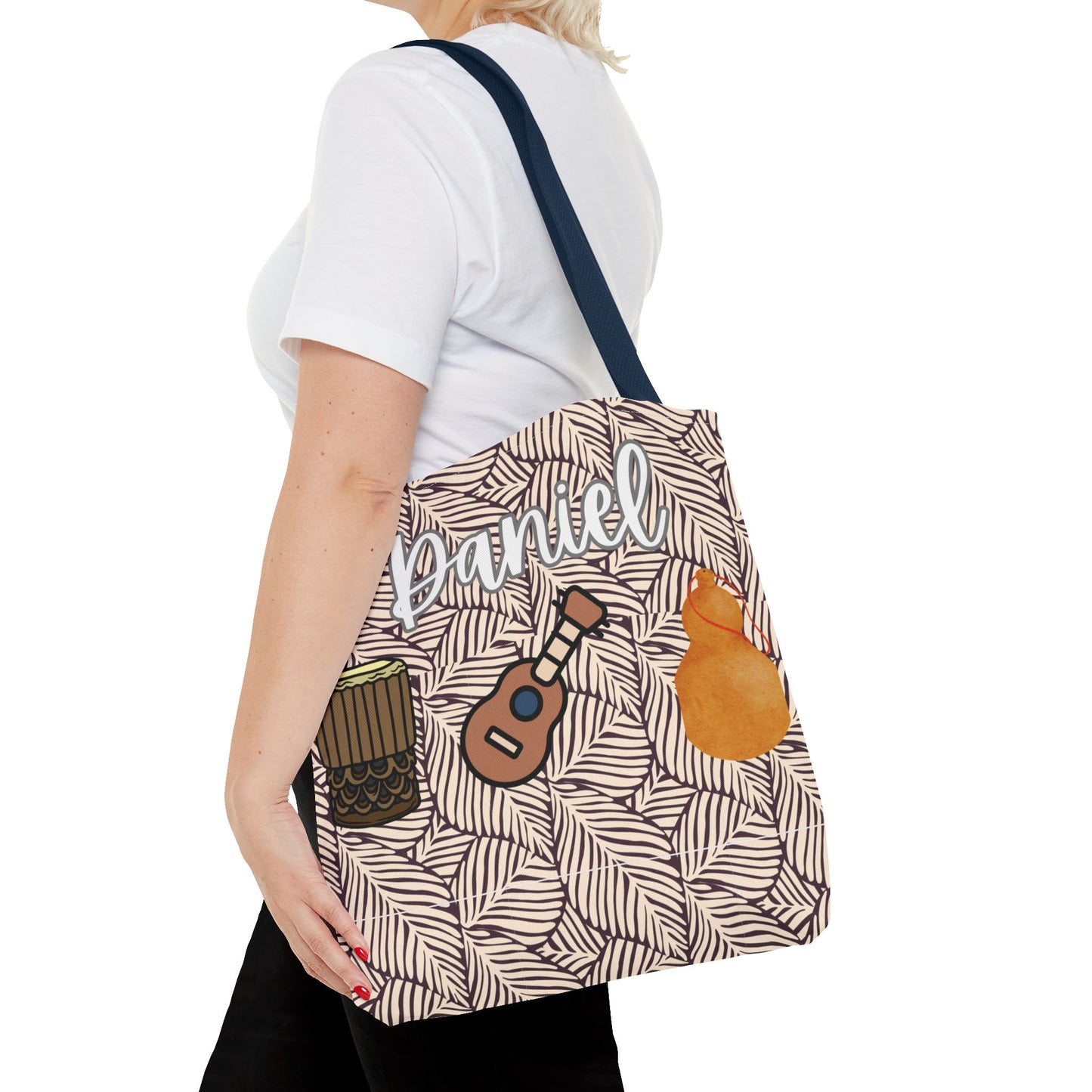 Hawaiian Hula Implements Personalized Canvas Tote Bag 🌿✨
