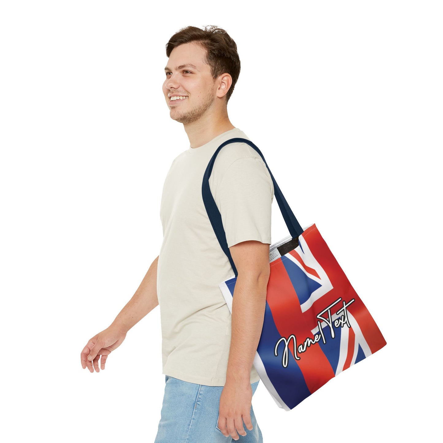 Hawaiian Islands Flag Canvas Tote Bag – Customize with Name or Text
