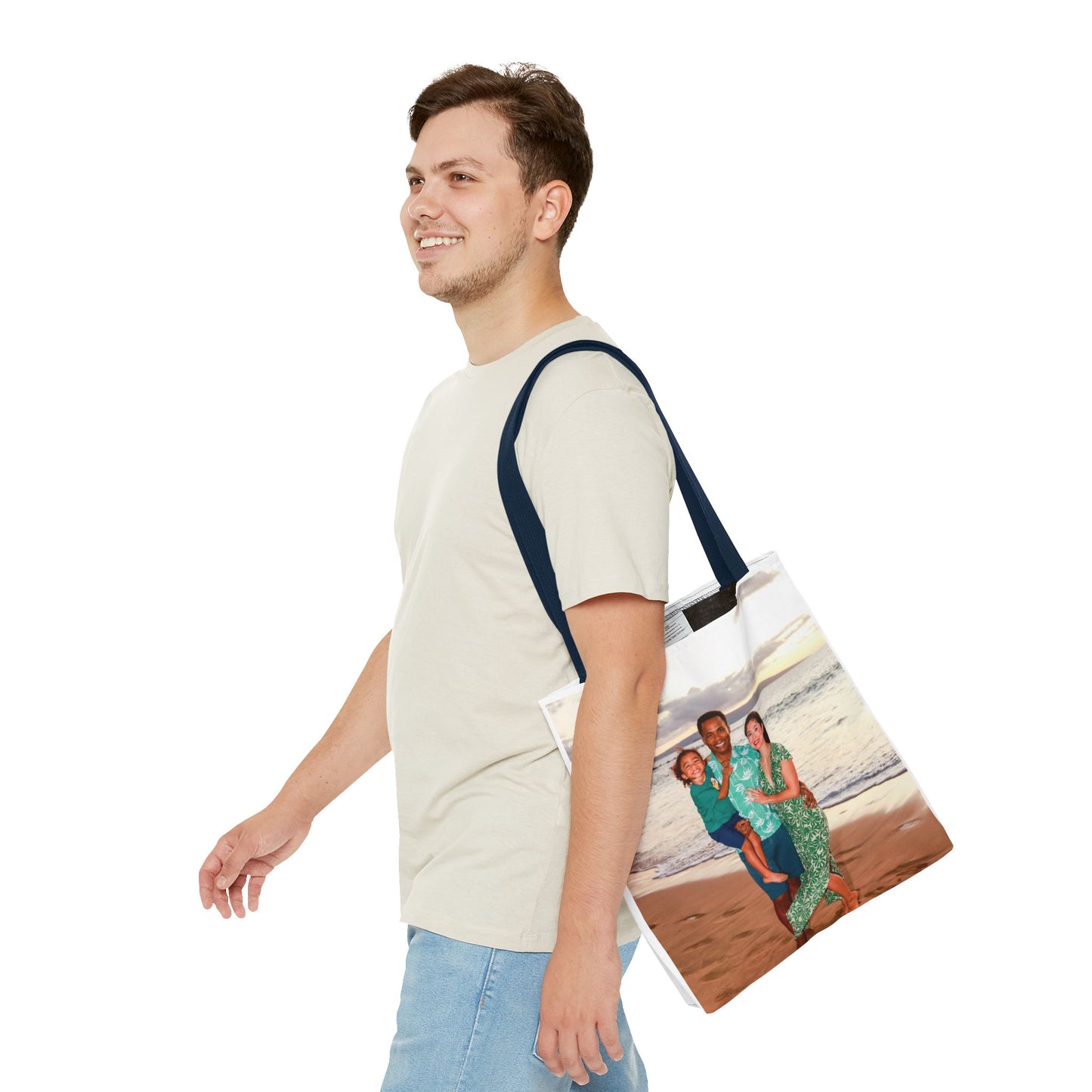 Your Style! Custom Photo, Song, and QR Code Canvas Tote Bag