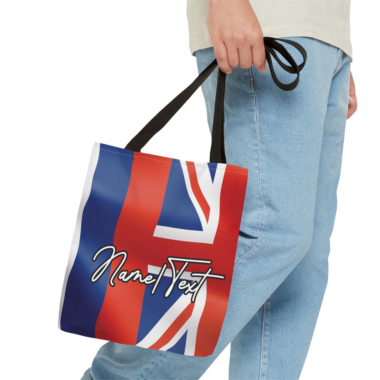 Hawaiian Islands Flag Canvas Tote Bag – Customize with Name or Text