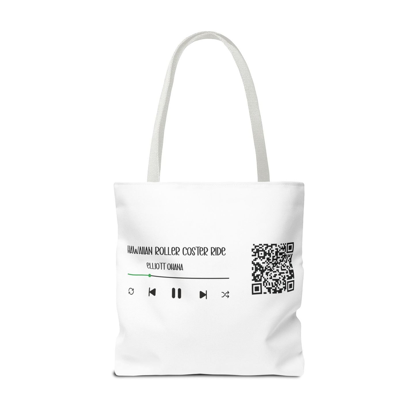 Your Style! Custom Photo, Song, and QR Code Canvas Tote Bag