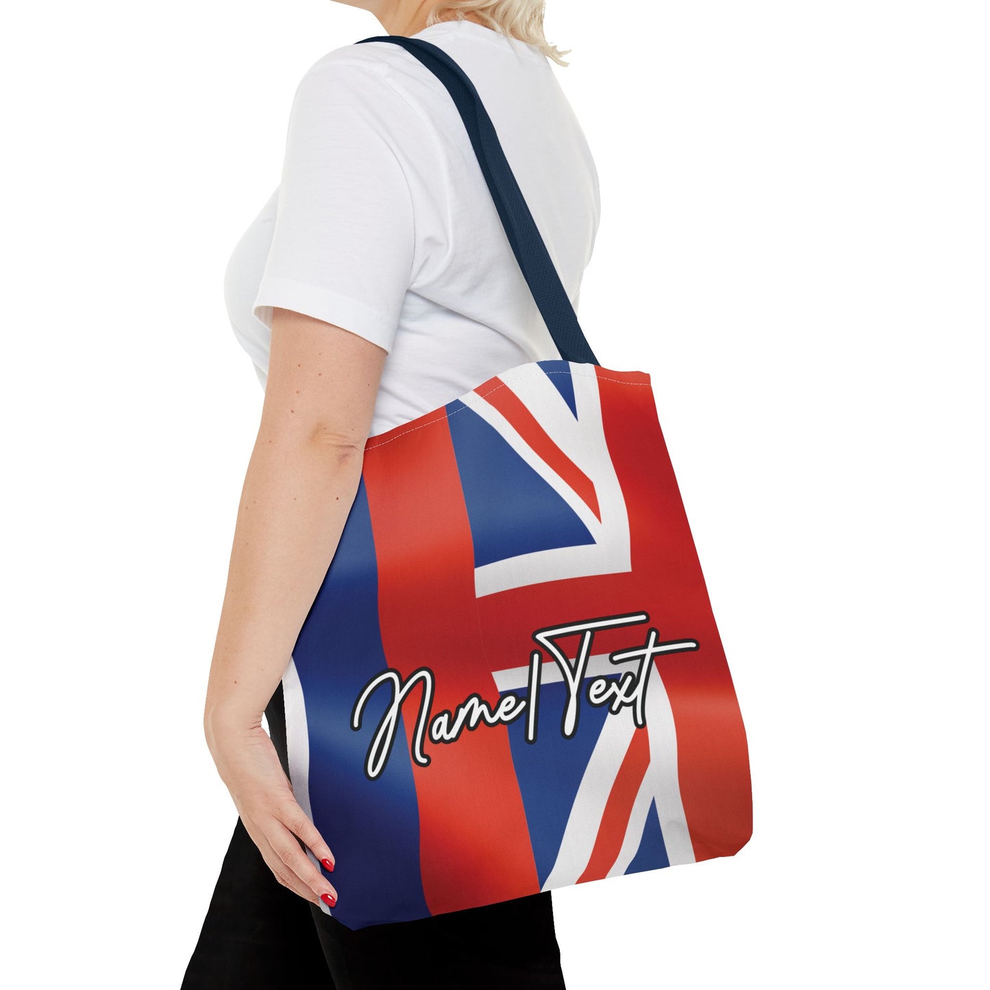 Hawaiian Islands Flag Canvas Tote Bag – Customize with Name or Text