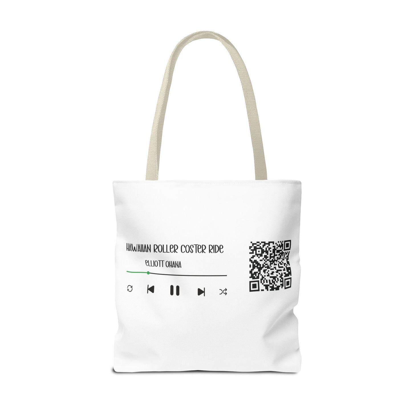 Your Style! Custom Photo, Song, and QR Code Canvas Tote Bag
