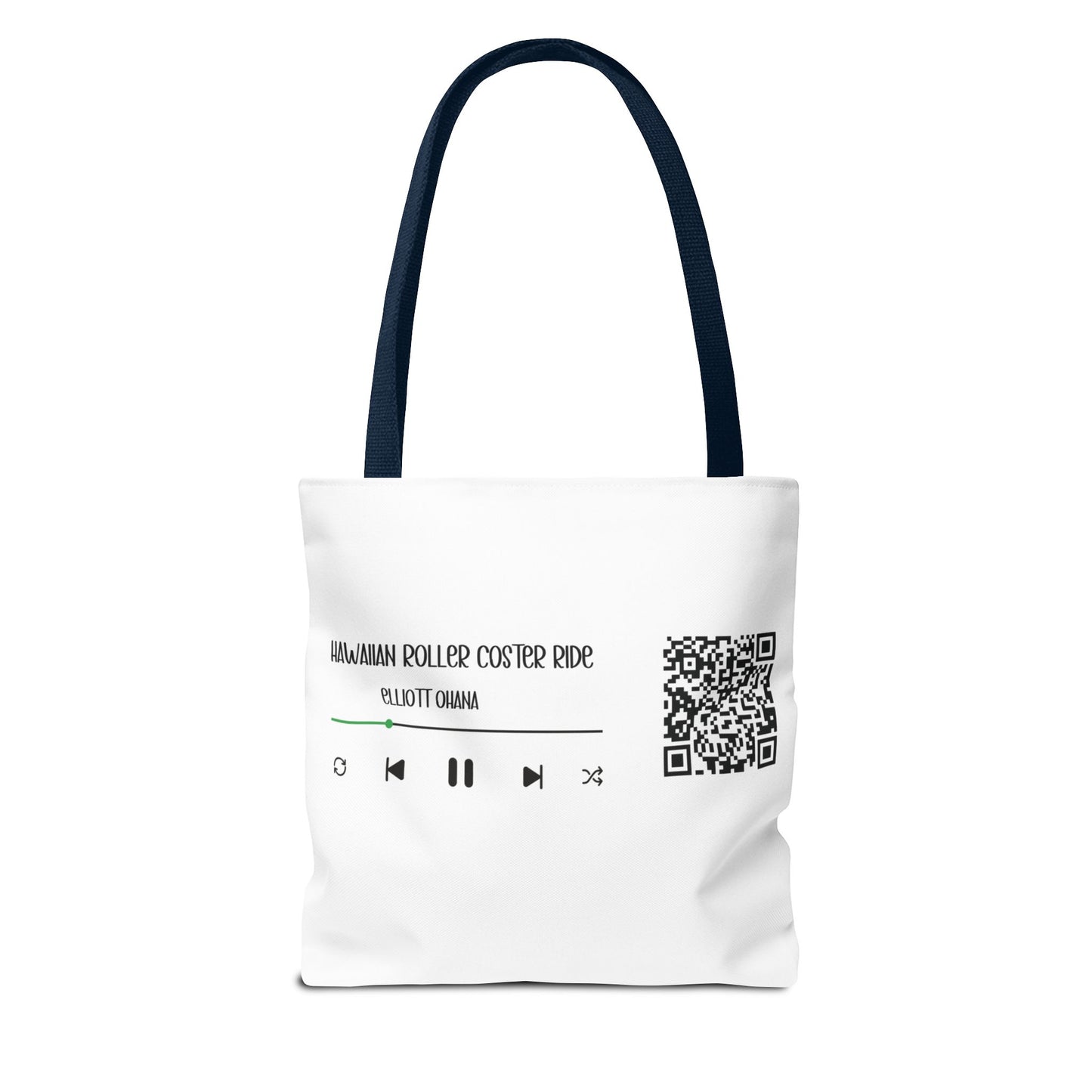Your Style! Custom Photo, Song, and QR Code Canvas Tote Bag