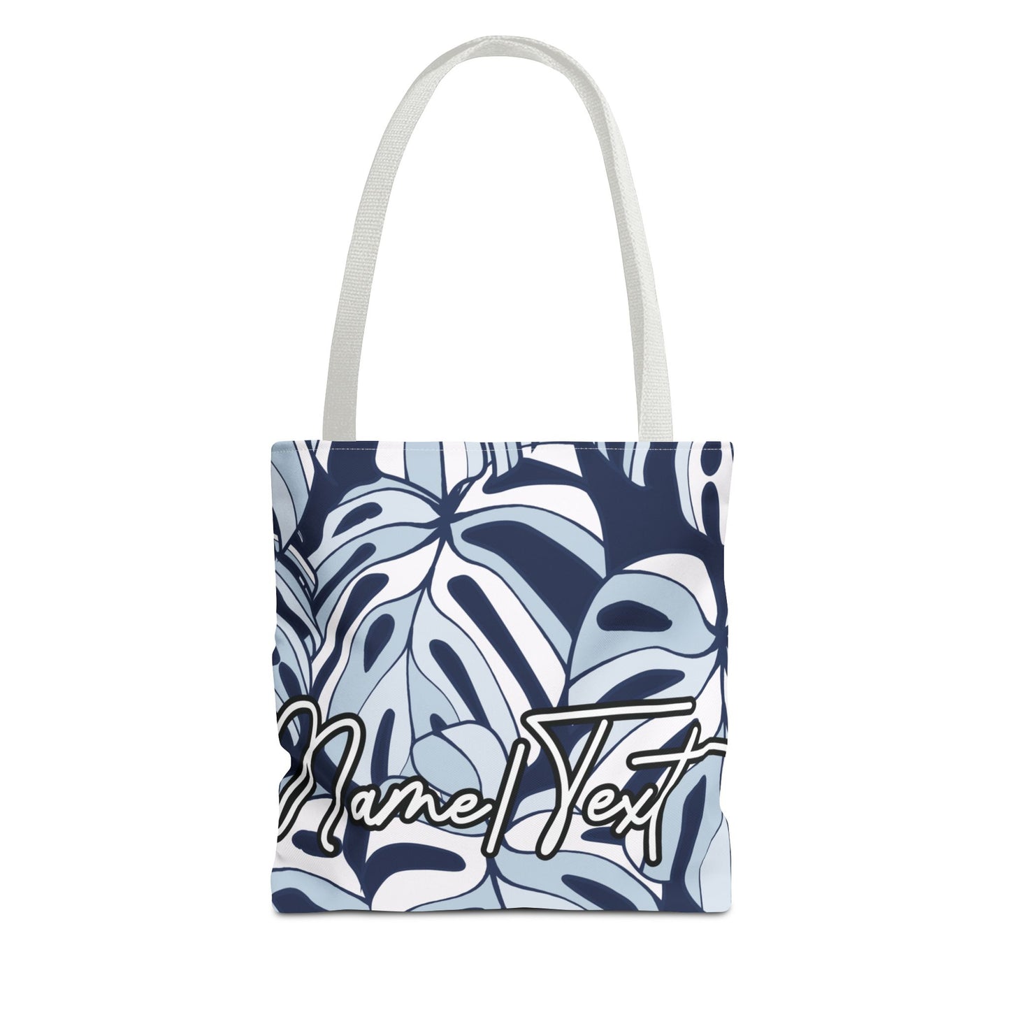 Customizable Monstera Leaf Canvas Tote Bag