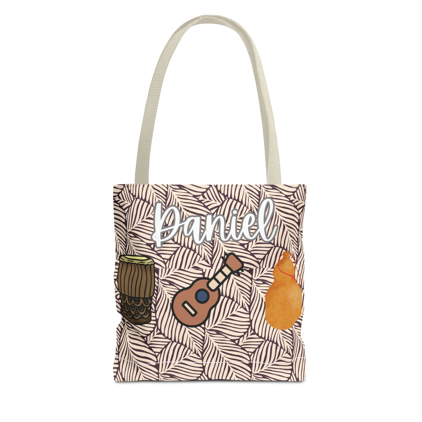 Hawaiian Hula Implements Personalized Canvas Tote Bag 🌿✨