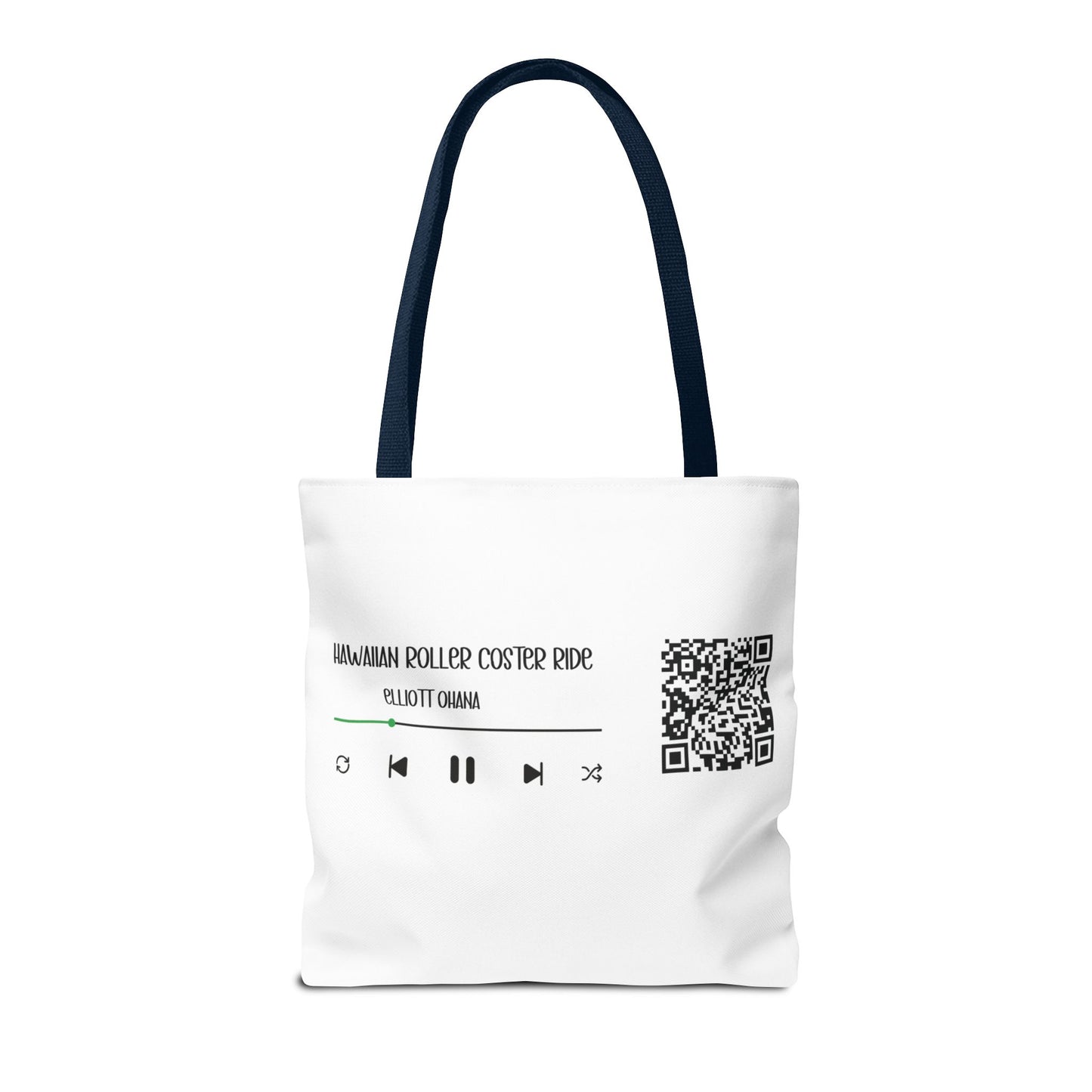 Your Style! Custom Photo, Song, and QR Code Canvas Tote Bag
