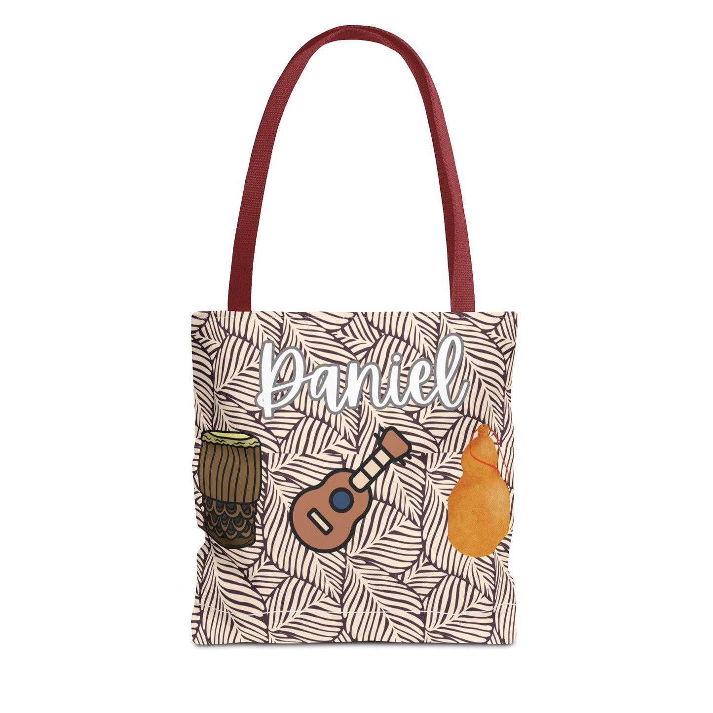 Hawaiian Hula Implements Personalized Canvas Tote Bag 🌿✨