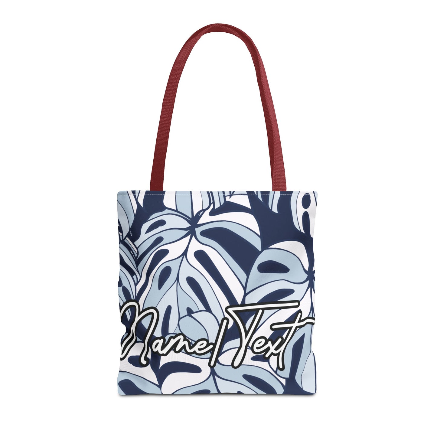 Customizable Monstera Leaf Canvas Tote Bag