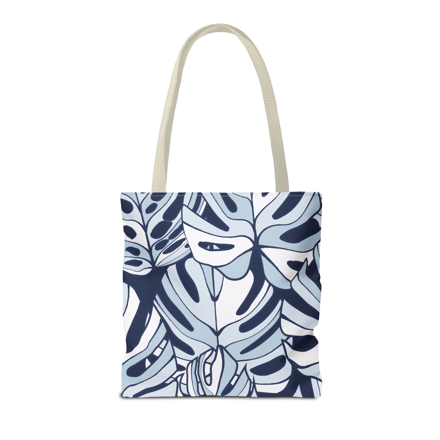 Customizable Monstera Leaf Canvas Tote Bag