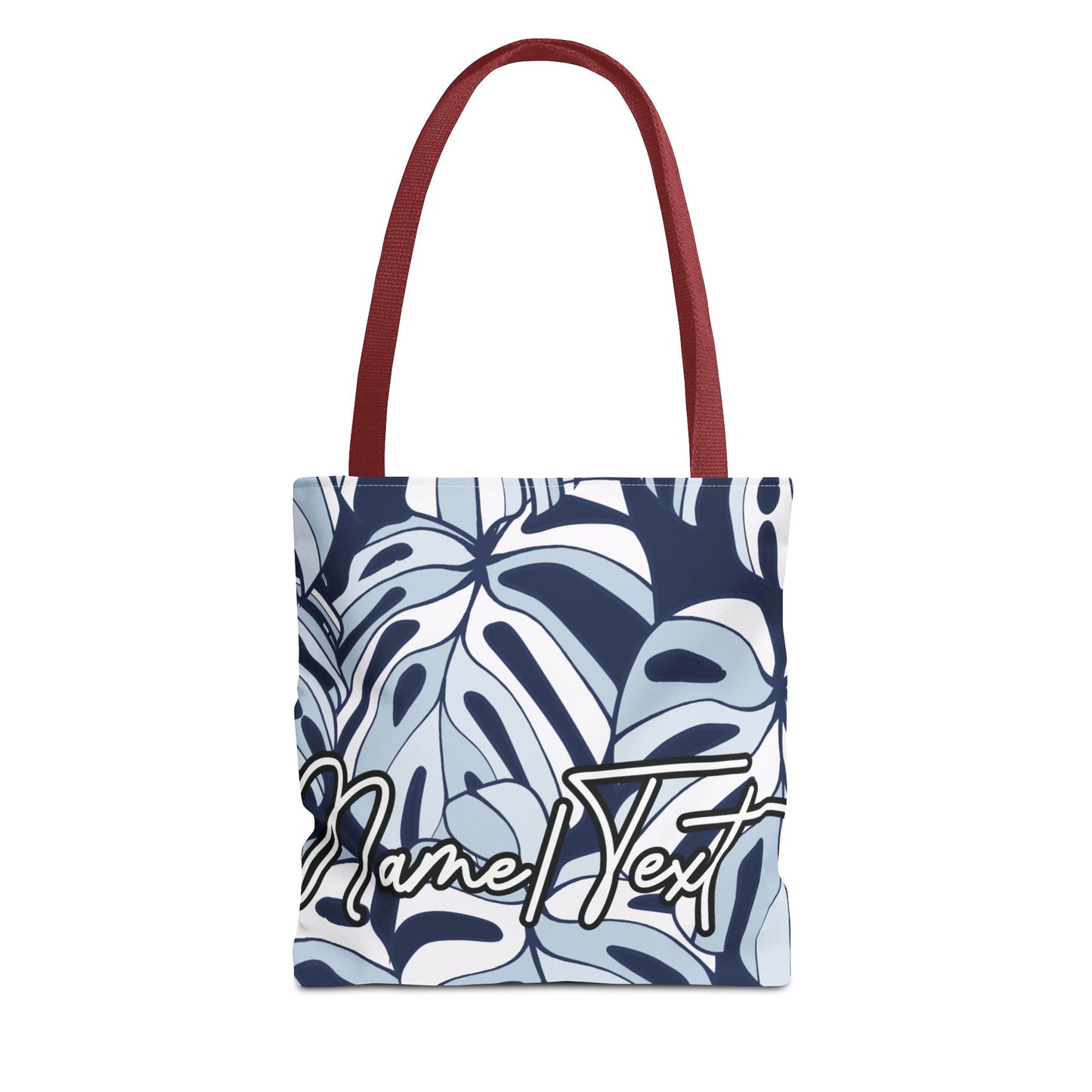 Customizable Monstera Leaf Canvas Tote Bag