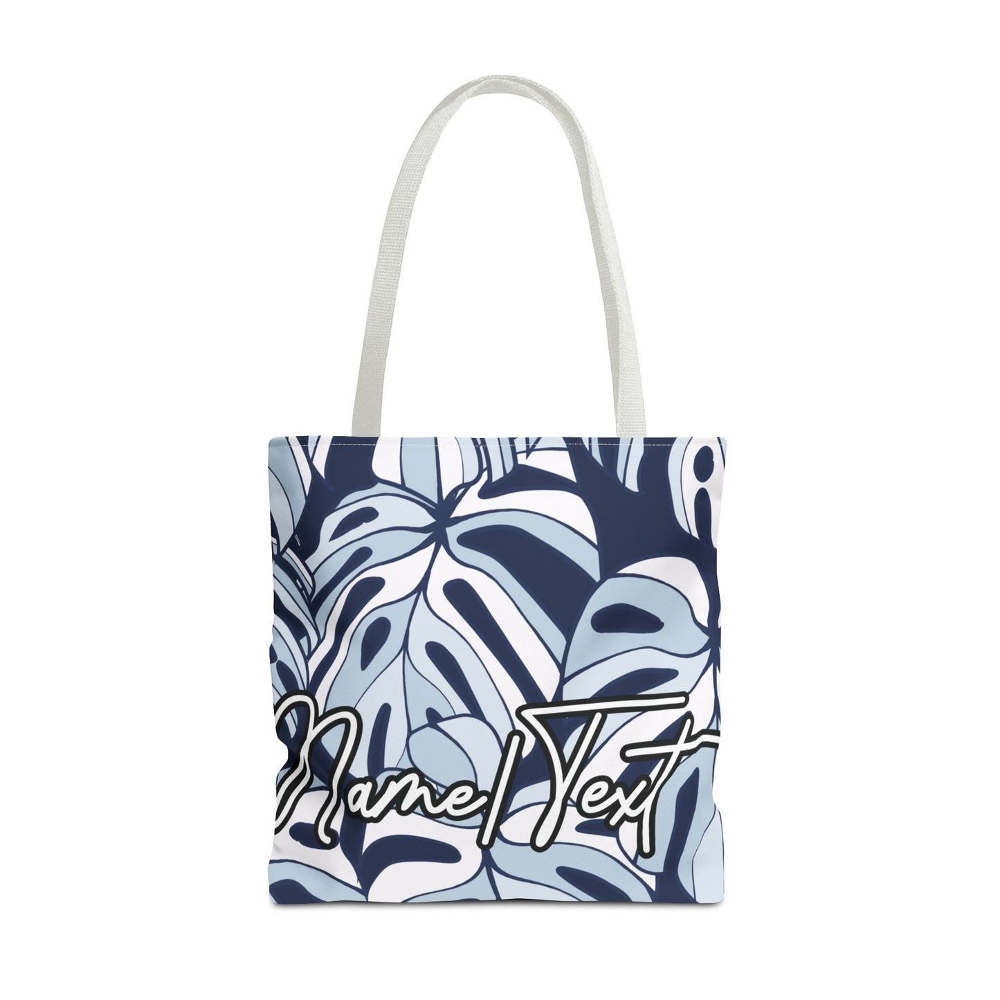 Customizable Monstera Leaf Canvas Tote Bag