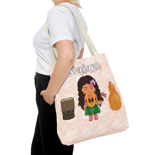 Hawaiian Hula Spirit Personalized Canvas Tote Bag