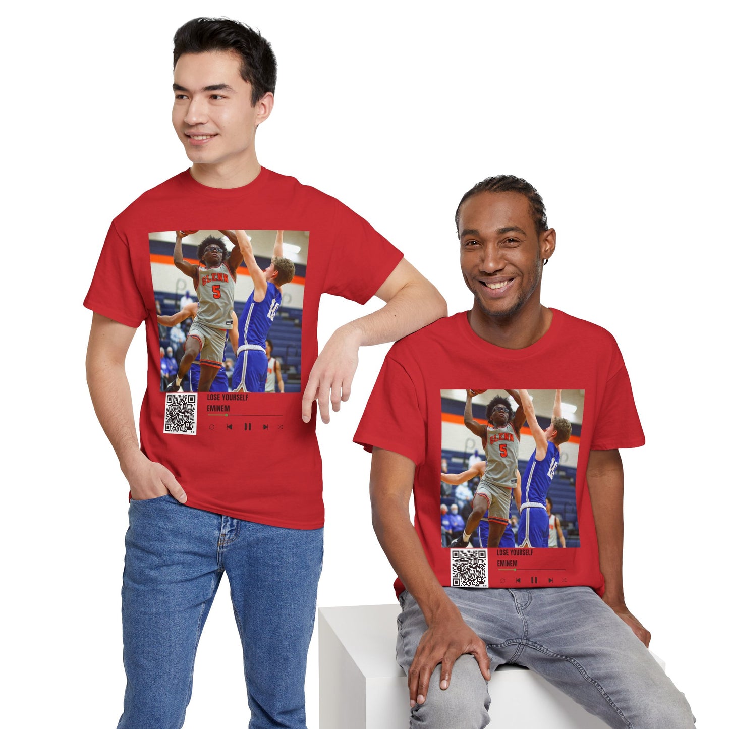 Custom Photo & QR Code Tee - Personalize Your Style!