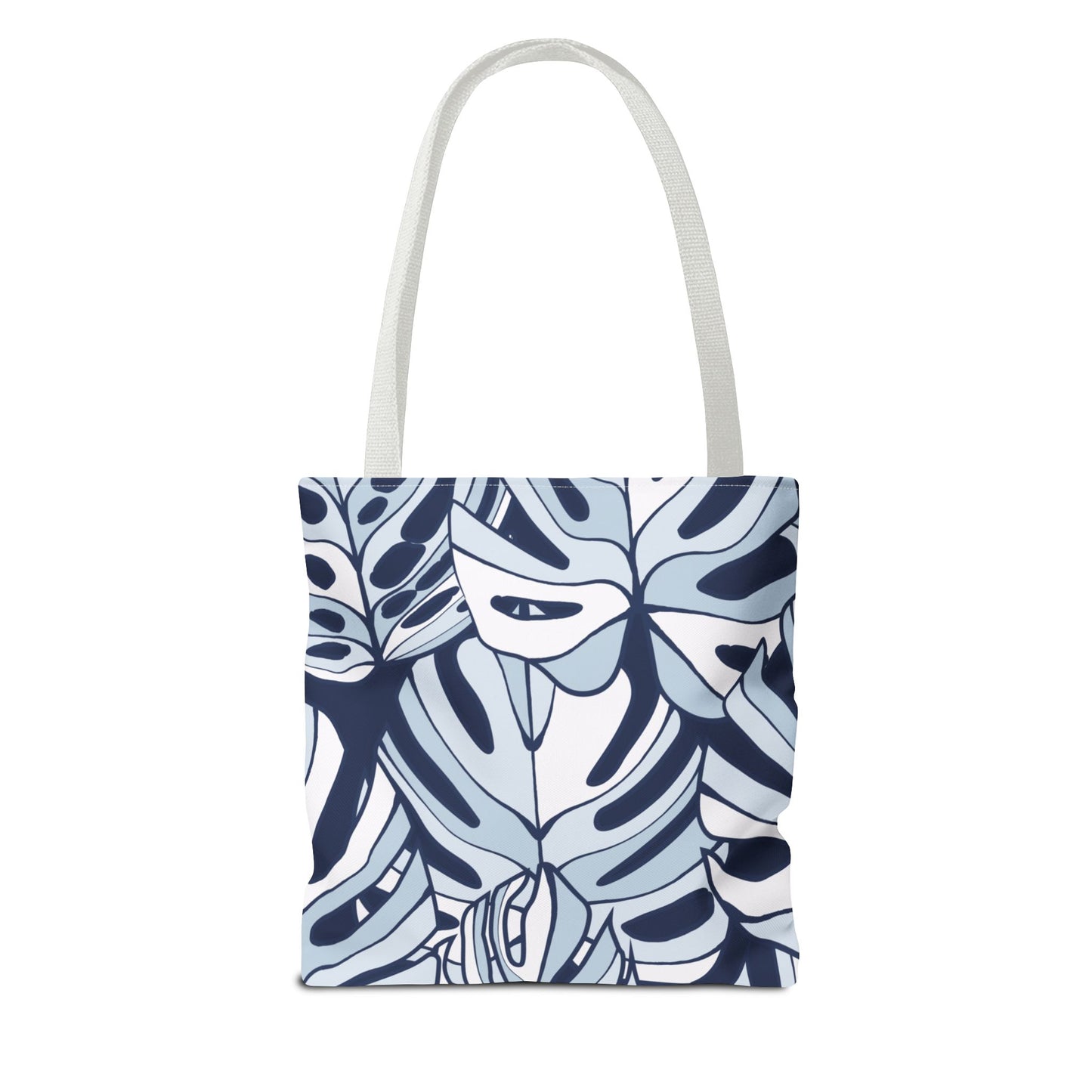 Customizable Monstera Leaf Canvas Tote Bag