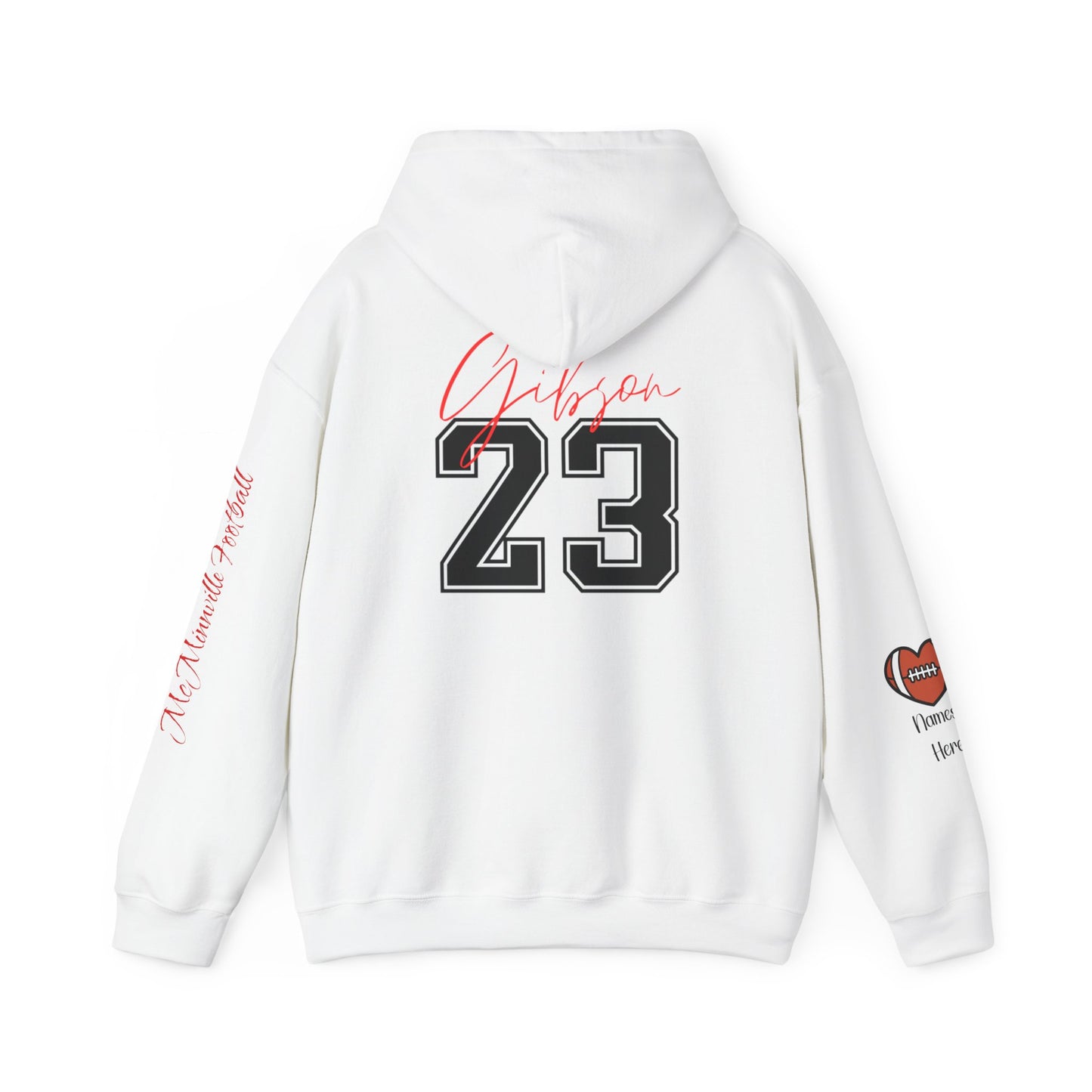 Football Mom Hoodie! Personalize Back & Sleeves!