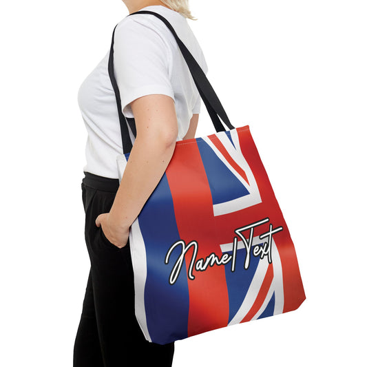 Hawaiian Islands Flag Canvas Tote Bag – Customize with Name or Text