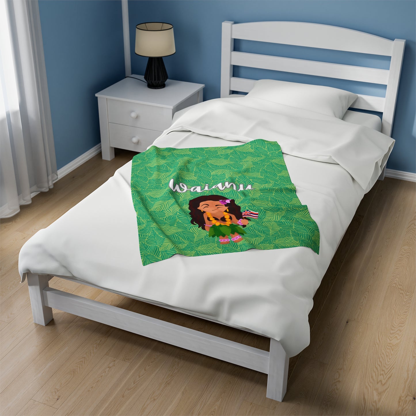 Hawaiian Hula Spirit Personalized Blanket  (Baby or Large size)