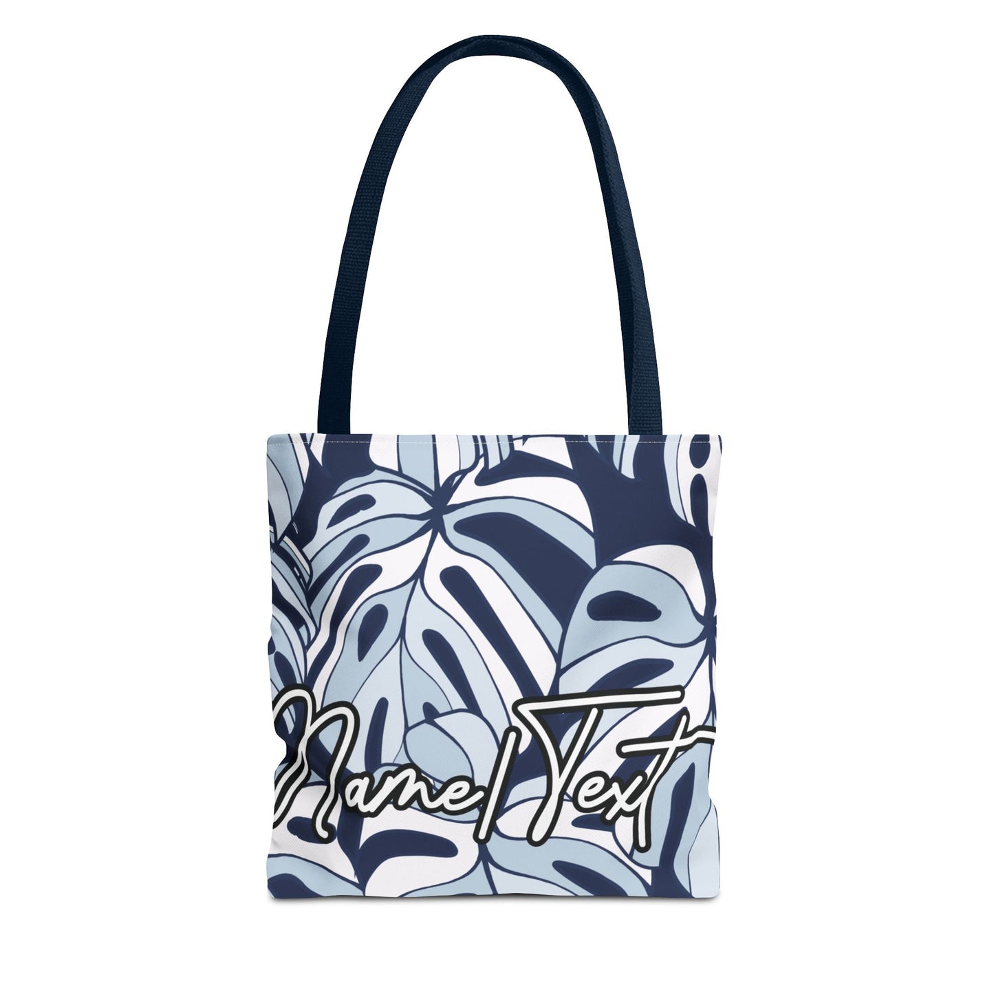 Customizable Monstera Leaf Canvas Tote Bag