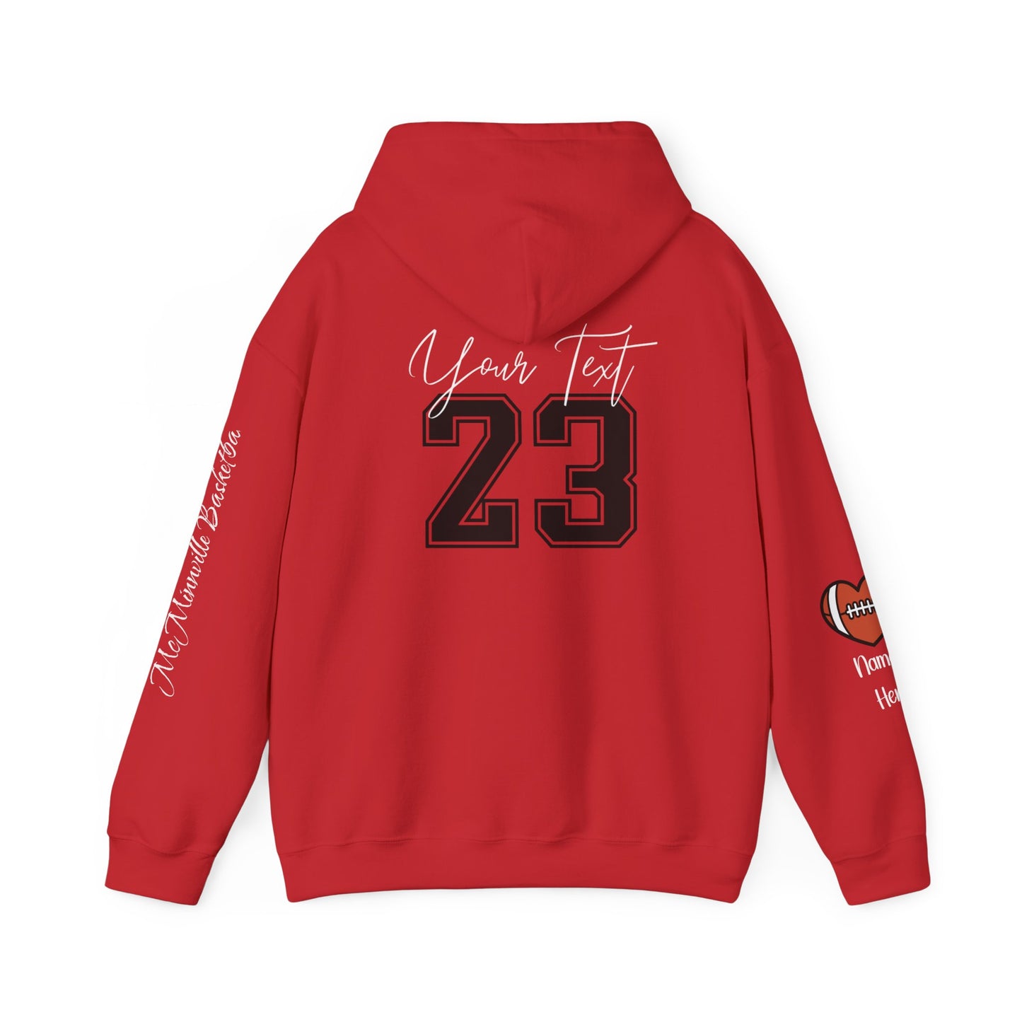 Football Mom Hoodie! Personalize Back & Sleeves!