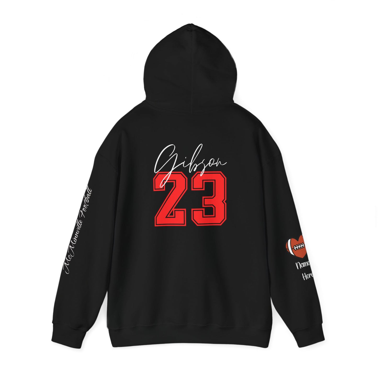 Football Mom Hoodie! Personalize Back & Sleeves!