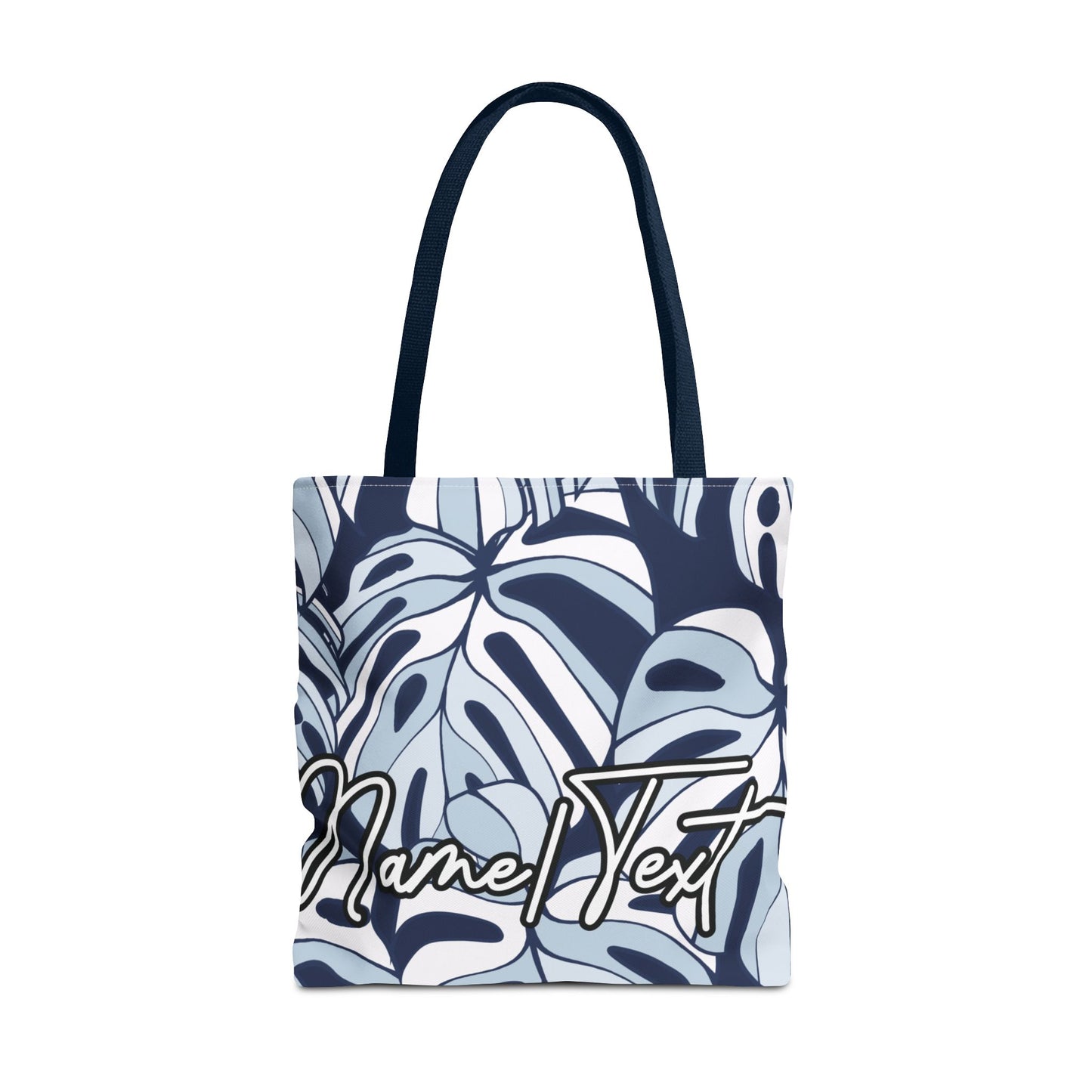 Customizable Monstera Leaf Canvas Tote Bag