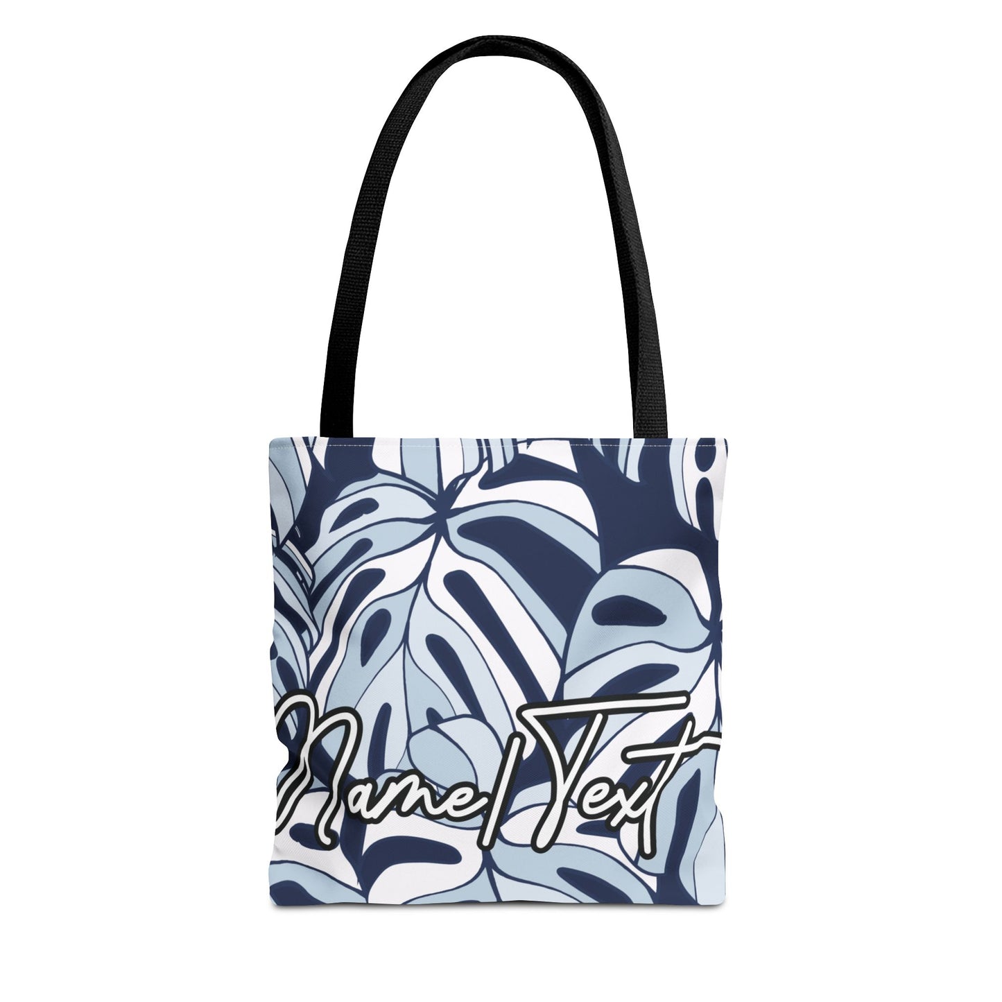 Customizable Monstera Leaf Canvas Tote Bag