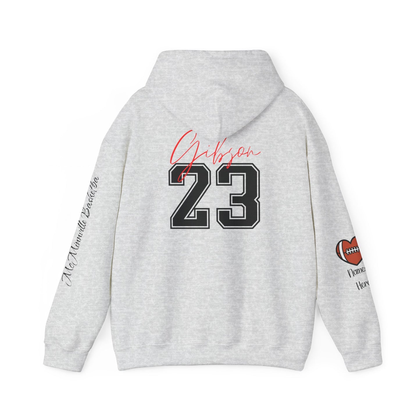 Football Mom Hoodie! Personalize Back & Sleeves!