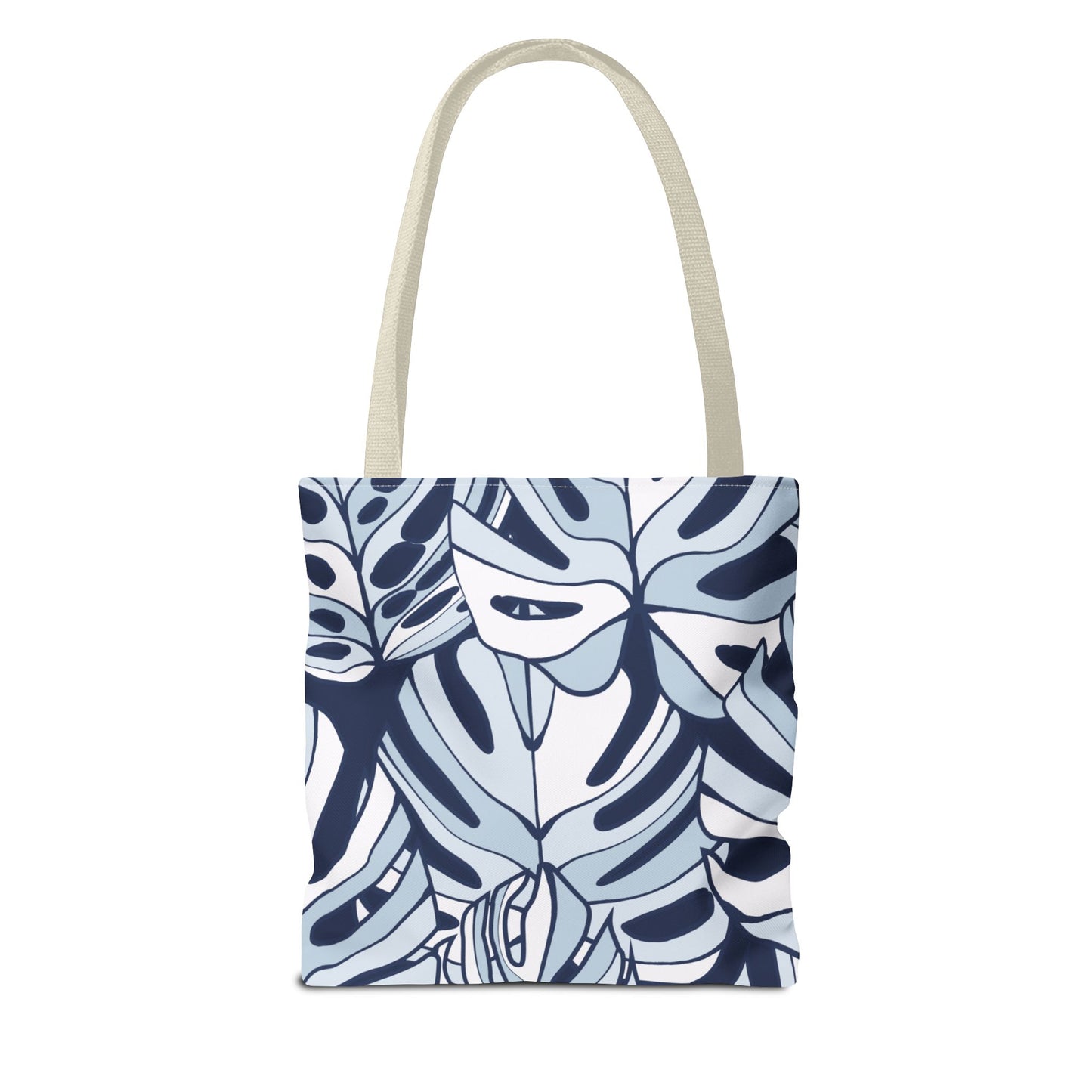 Customizable Monstera Leaf Canvas Tote Bag