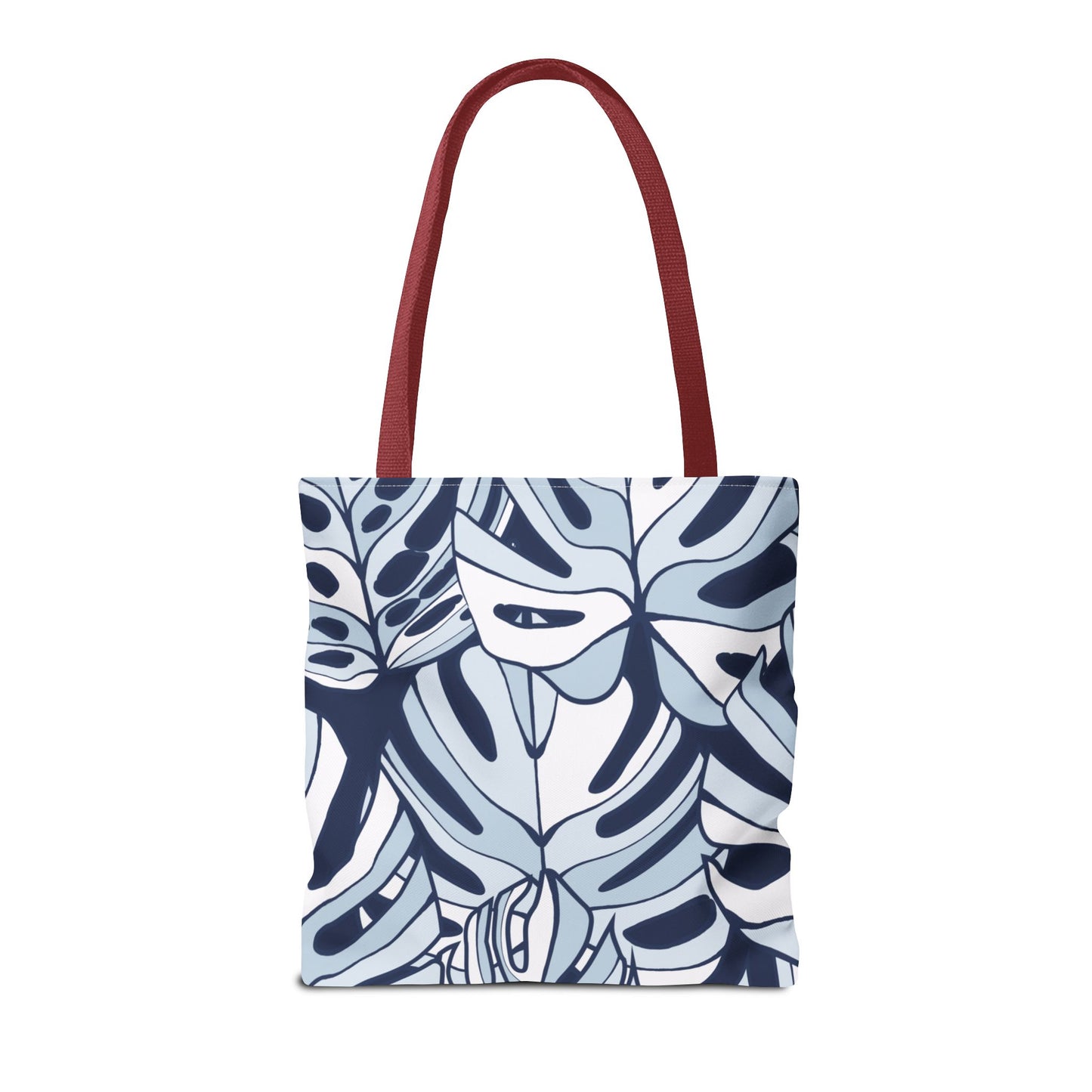 Customizable Monstera Leaf Canvas Tote Bag