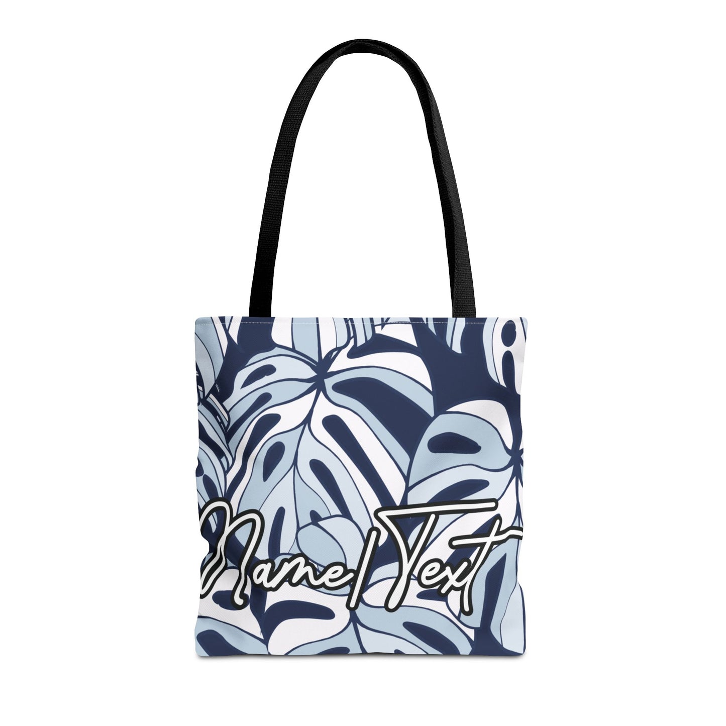 Customizable Monstera Leaf Canvas Tote Bag