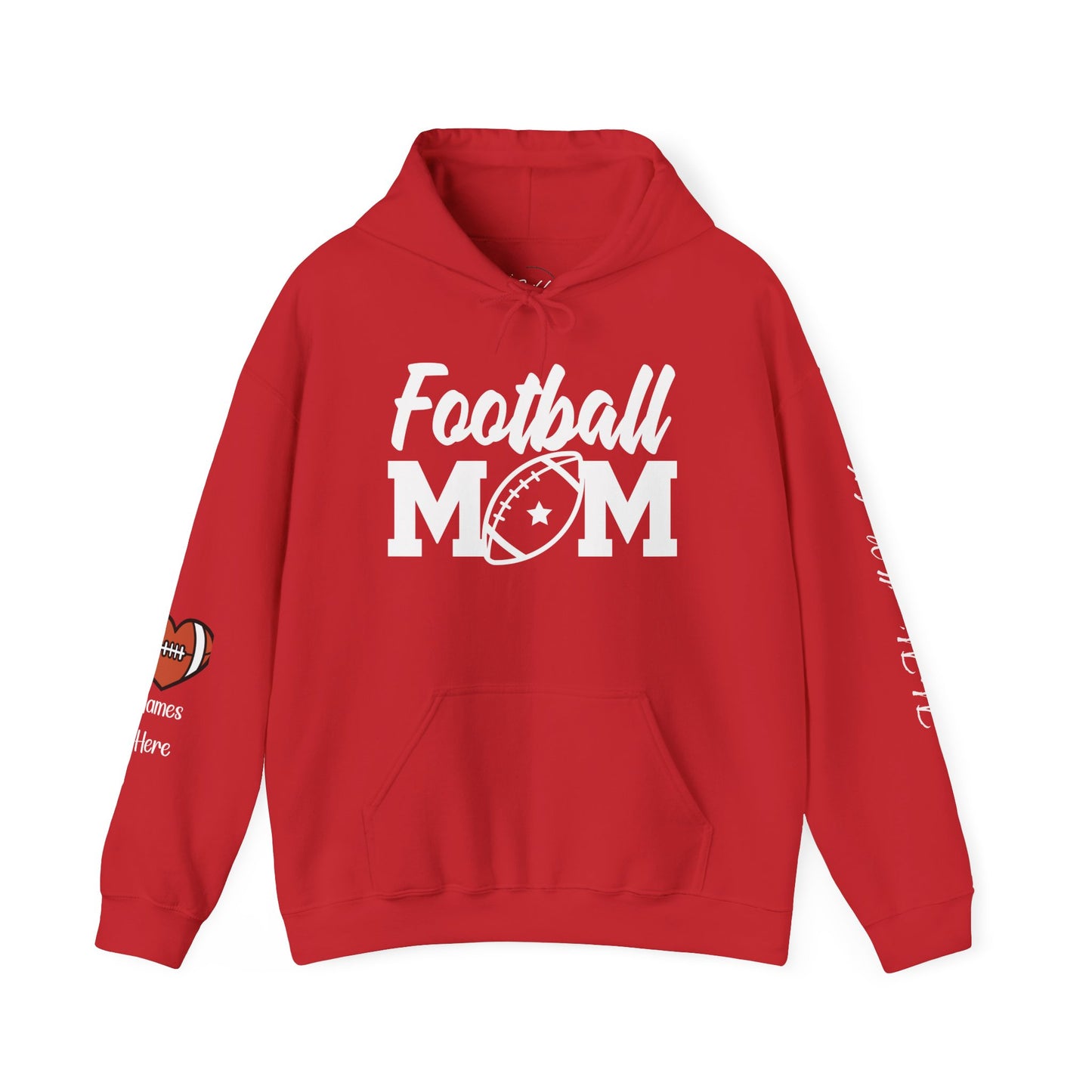 Football Mom Hoodie! Personalize Back & Sleeves!