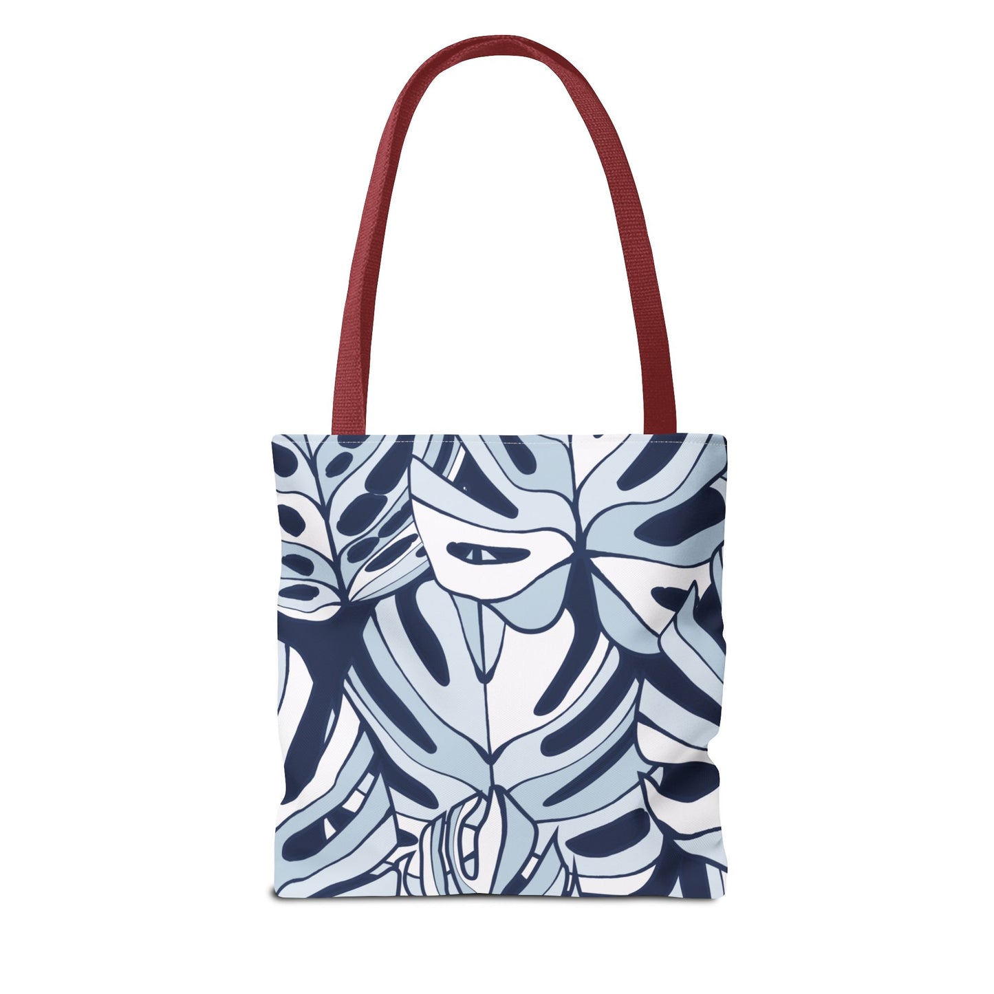 Customizable Monstera Leaf Canvas Tote Bag