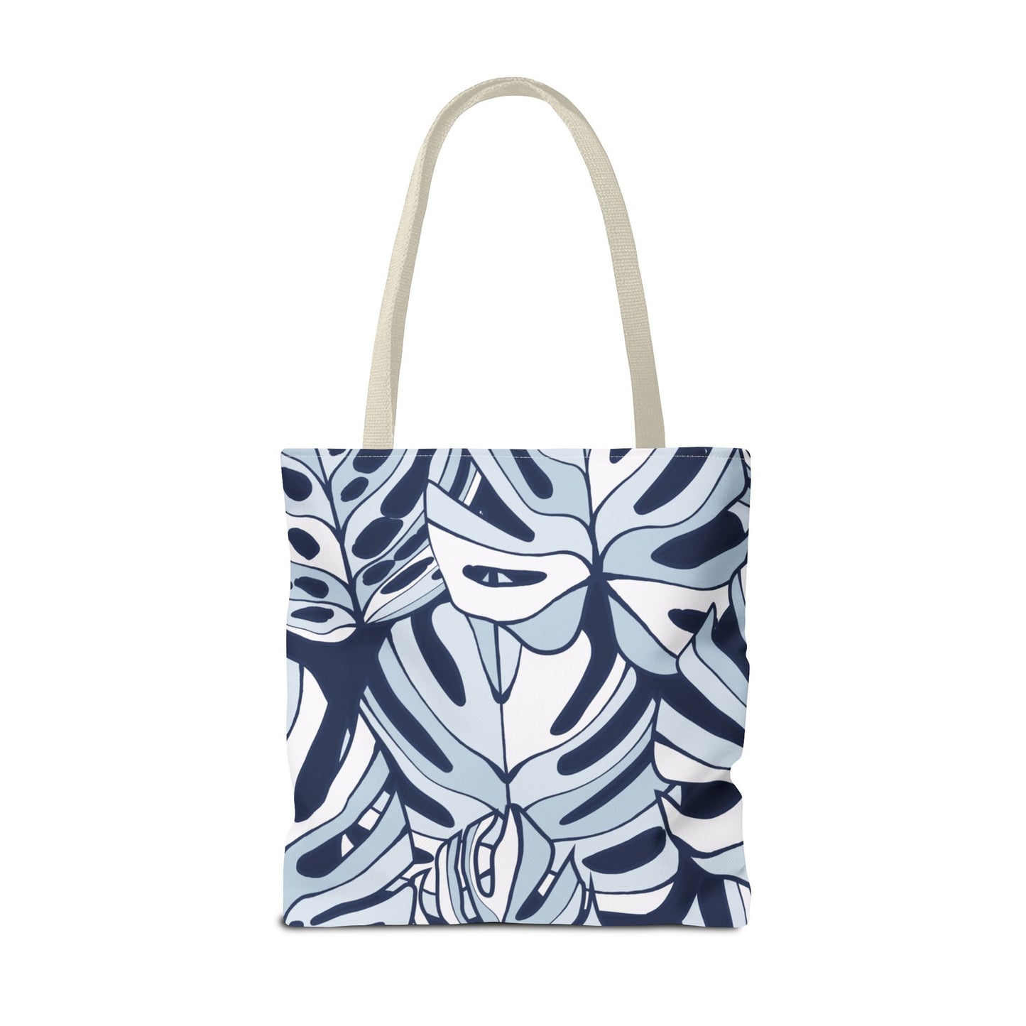 Customizable Monstera Leaf Canvas Tote Bag