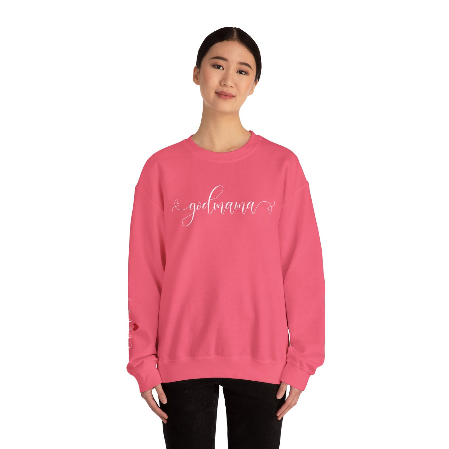 Personalized "Godmama"d Crewneck Sweatshirt