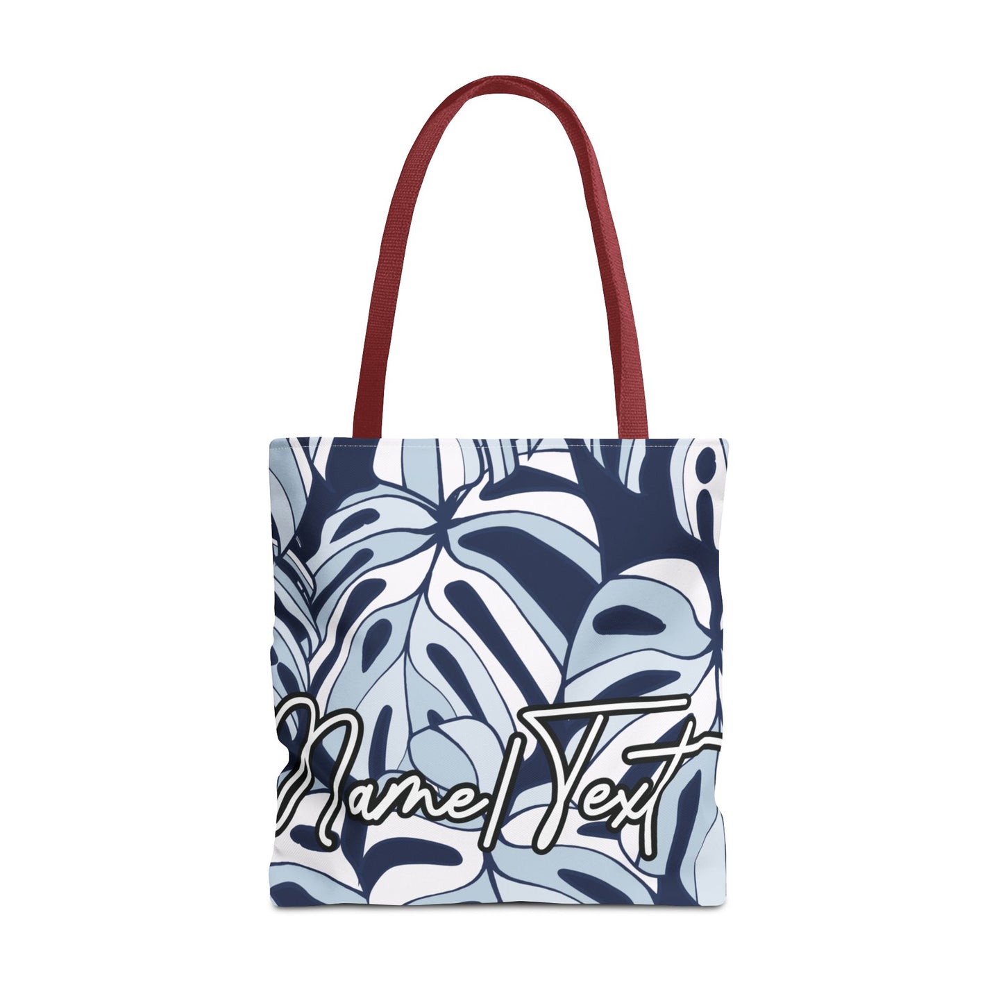 Customizable Monstera Leaf Canvas Tote Bag