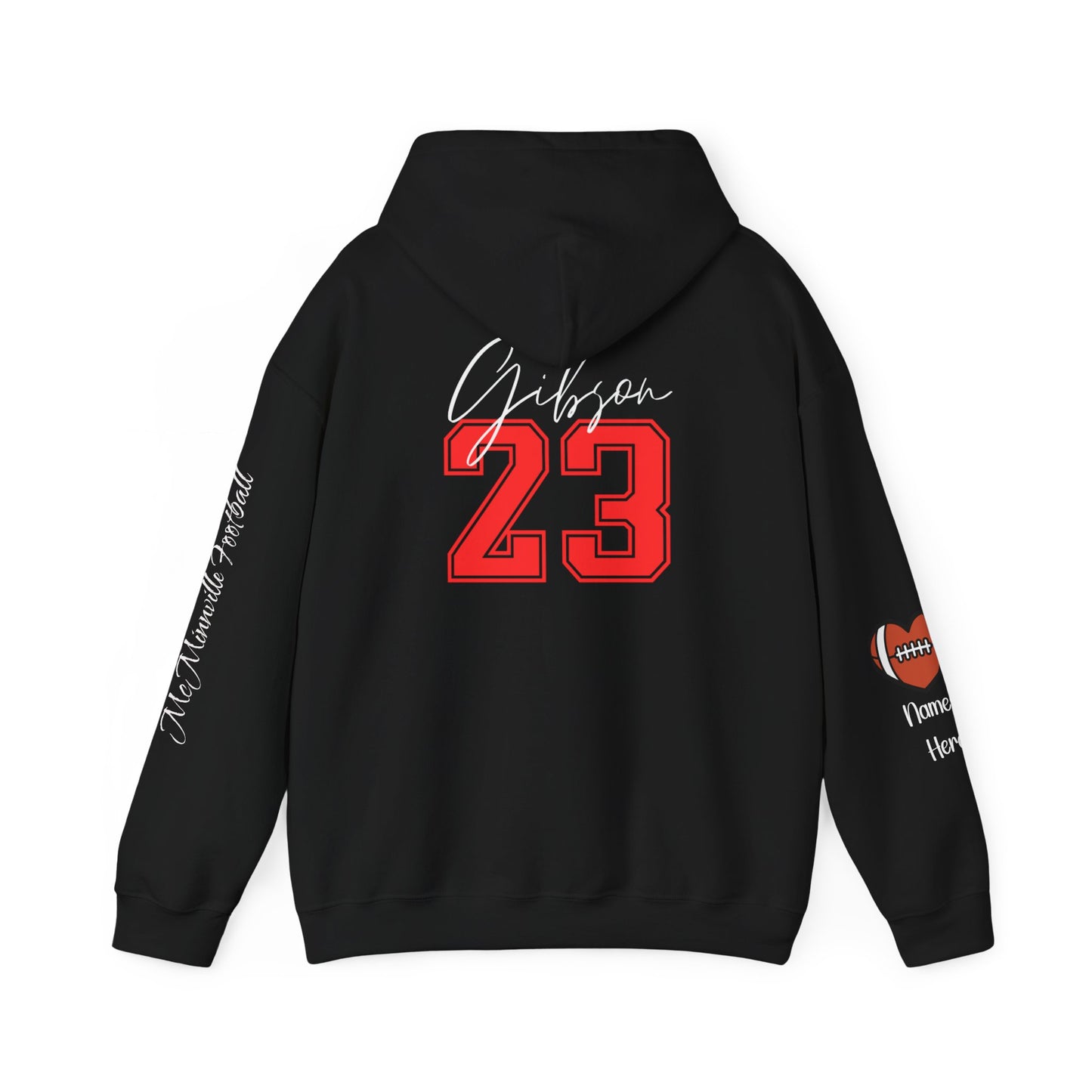 Football Mom Hoodie! Personalize Back & Sleeves!